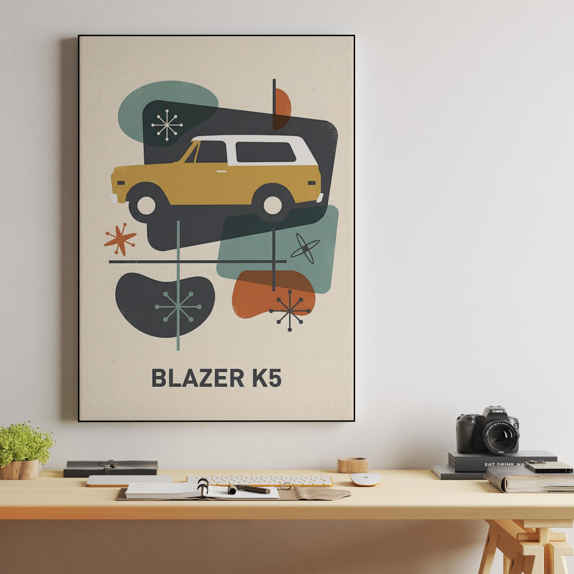 K5 Blazer Mid-Century Modern Abstract
