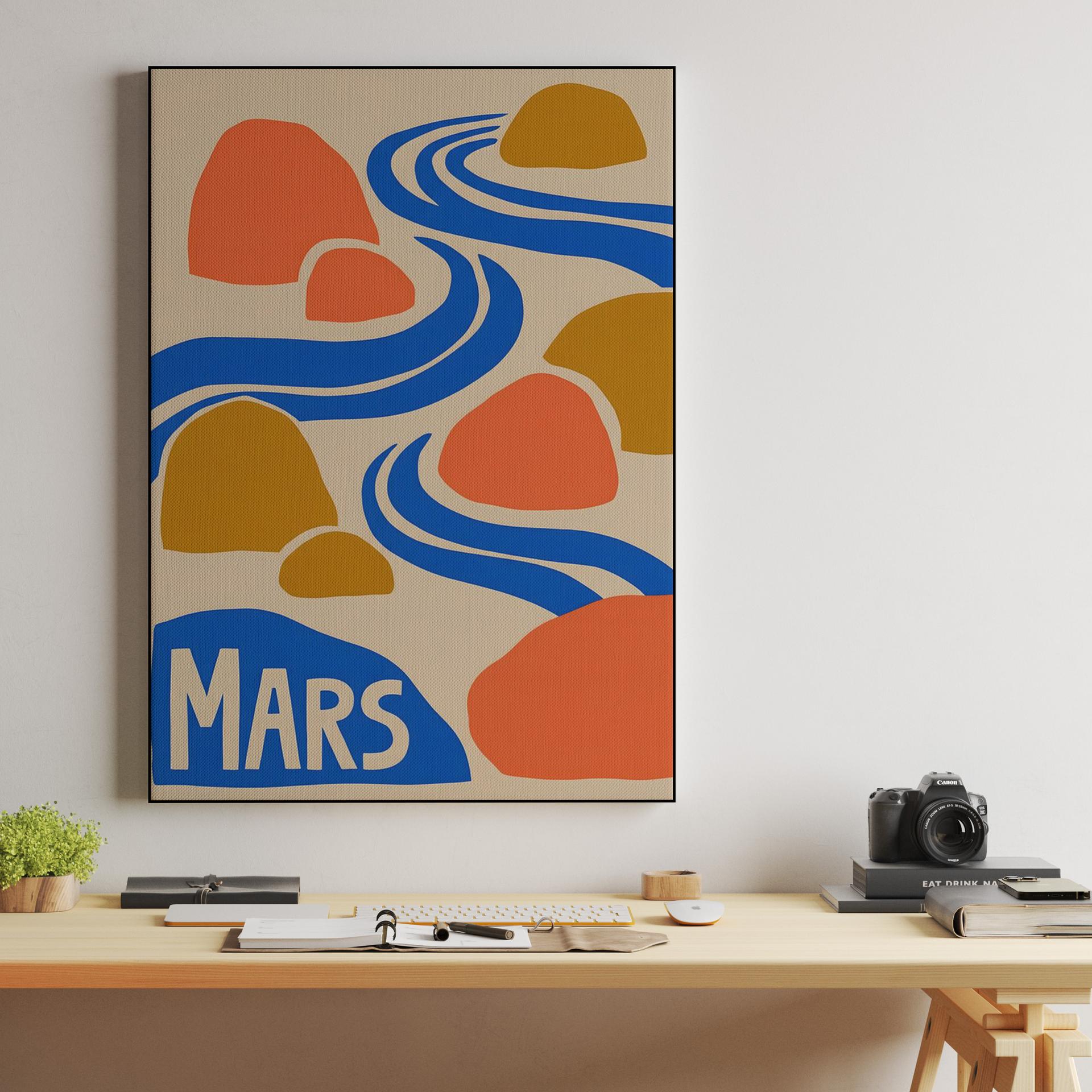 Mars Zen Garden Abstract Print