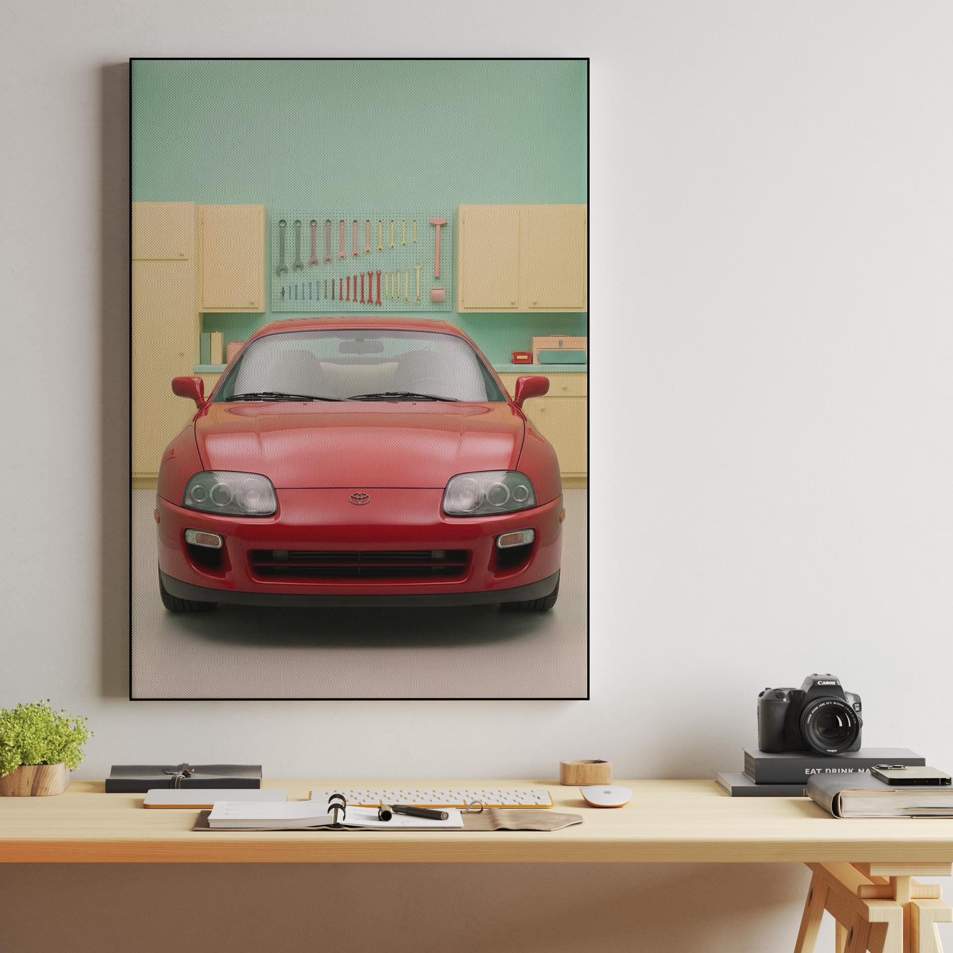 Red Supra Pastel Garage Symmetry