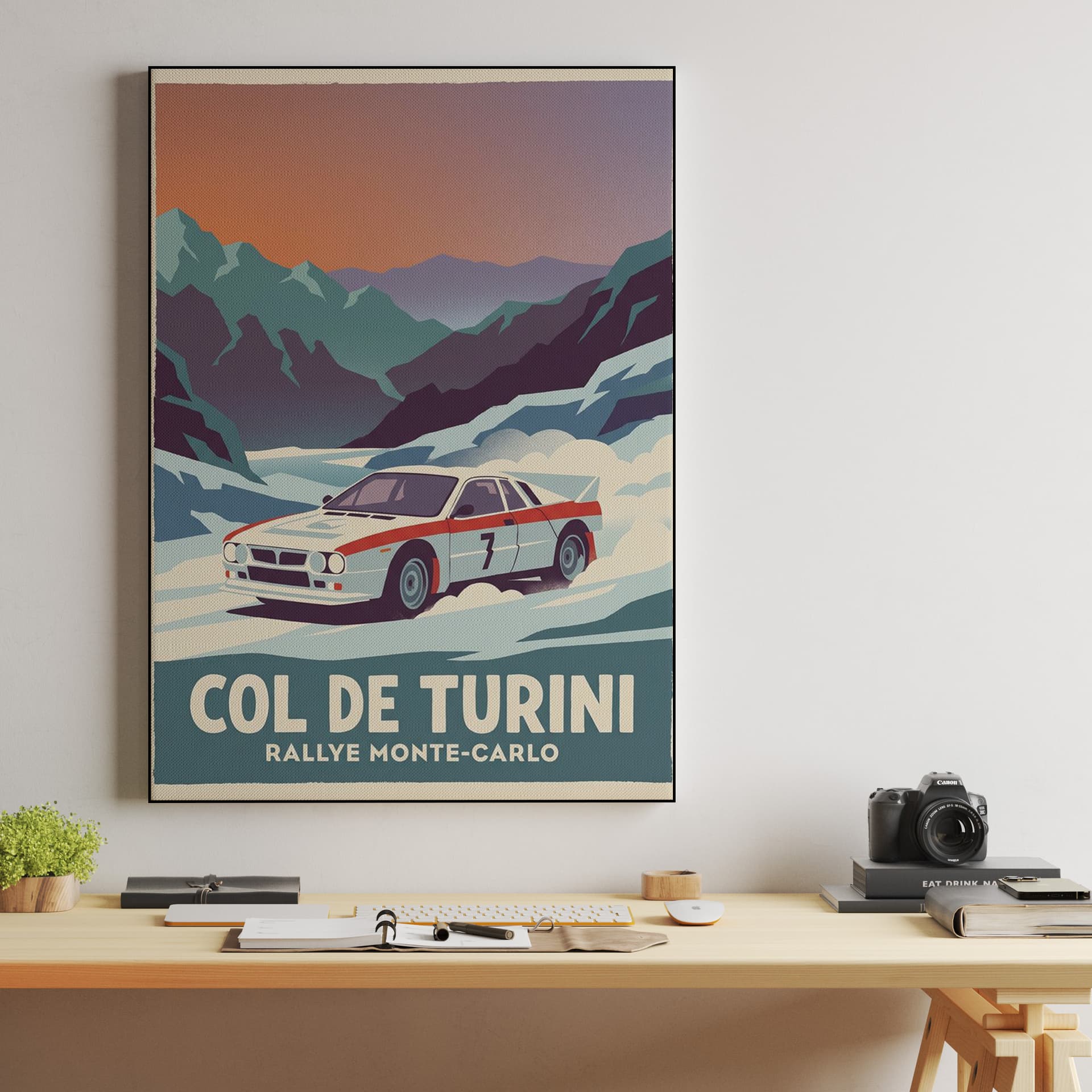 Lancia 037 Col de Turini Rally Poster