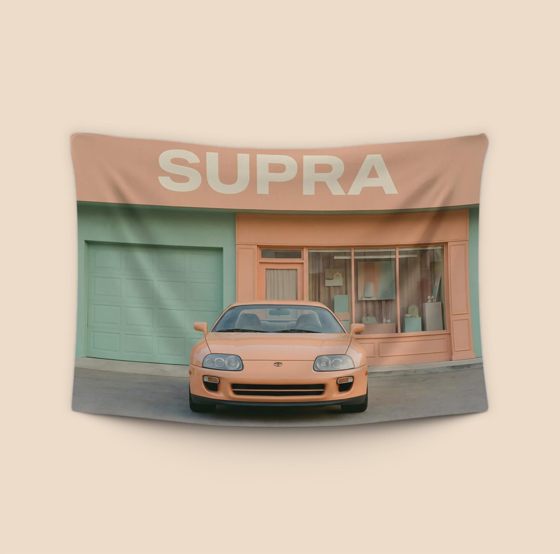 Pastel Dreams: Toyota Supra A80 in Palm Springs
