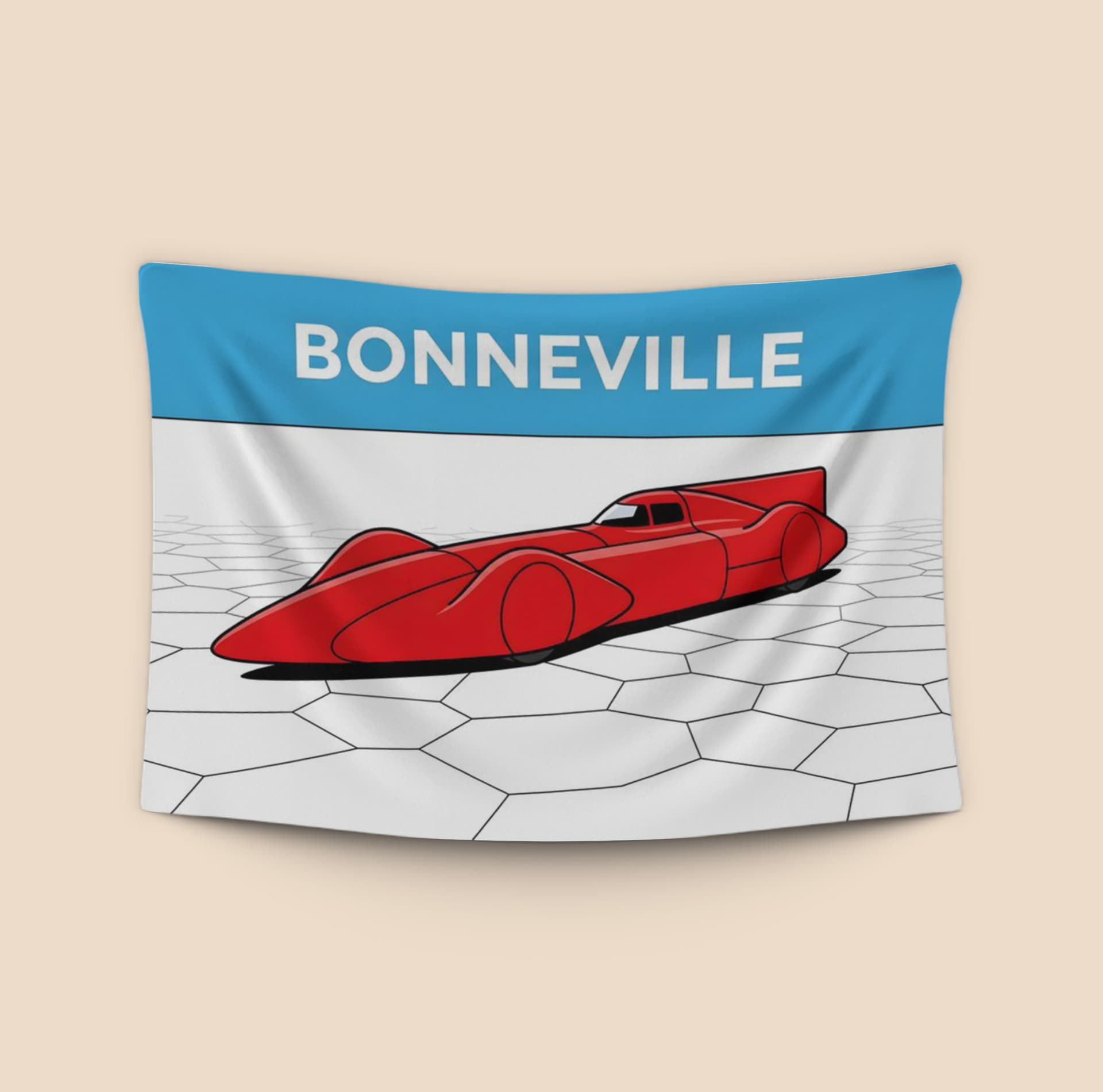Bonneville Streamliner Minimalist Line Art Poster