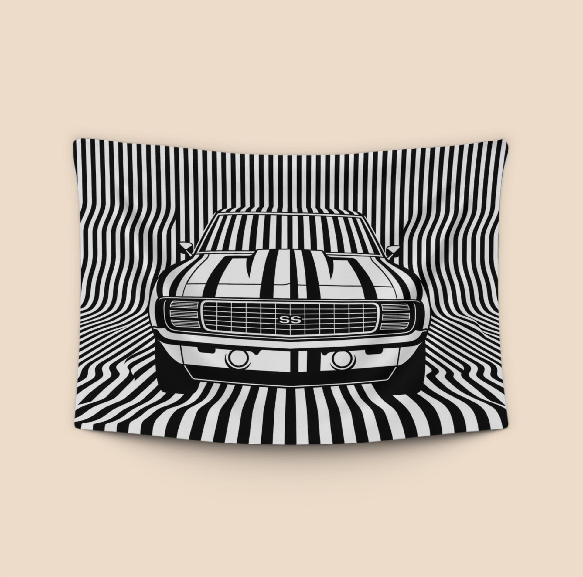 Camaro SS Op Art Illusion