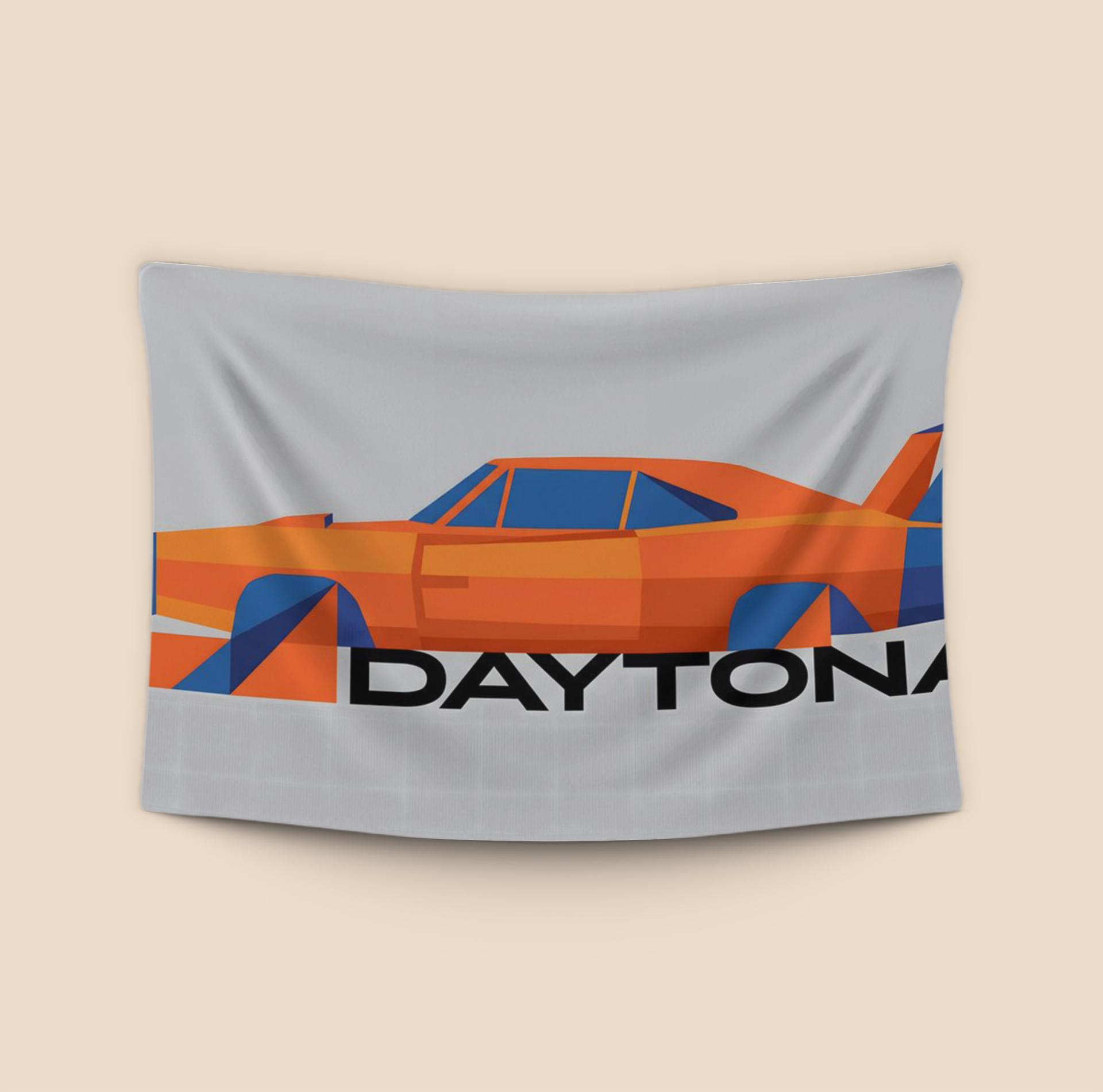 Geometric Dodge Charger Daytona: Low Poly Aero Legend