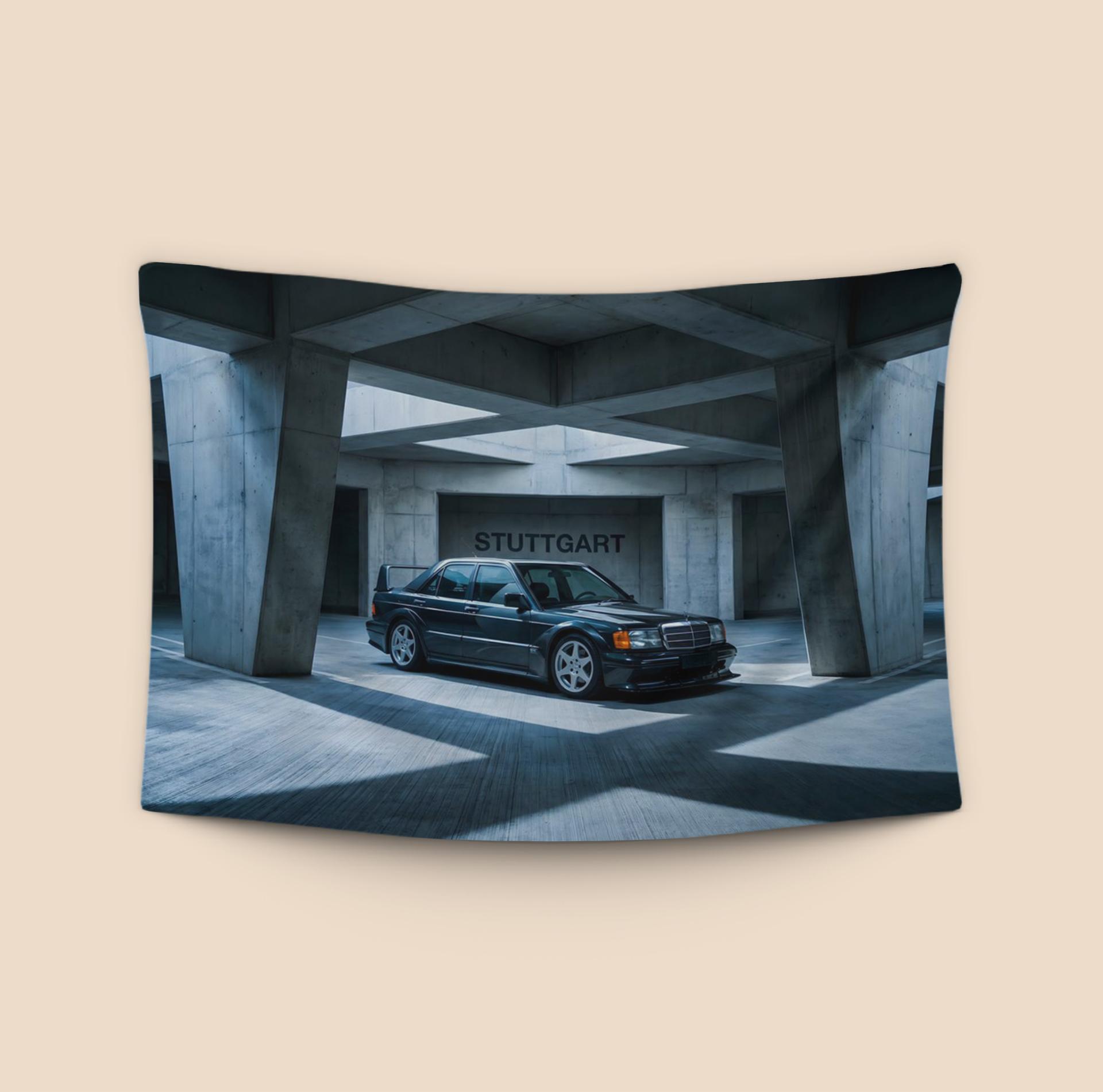 Mercedes 190E Evolution II Stuttgart Brutalism