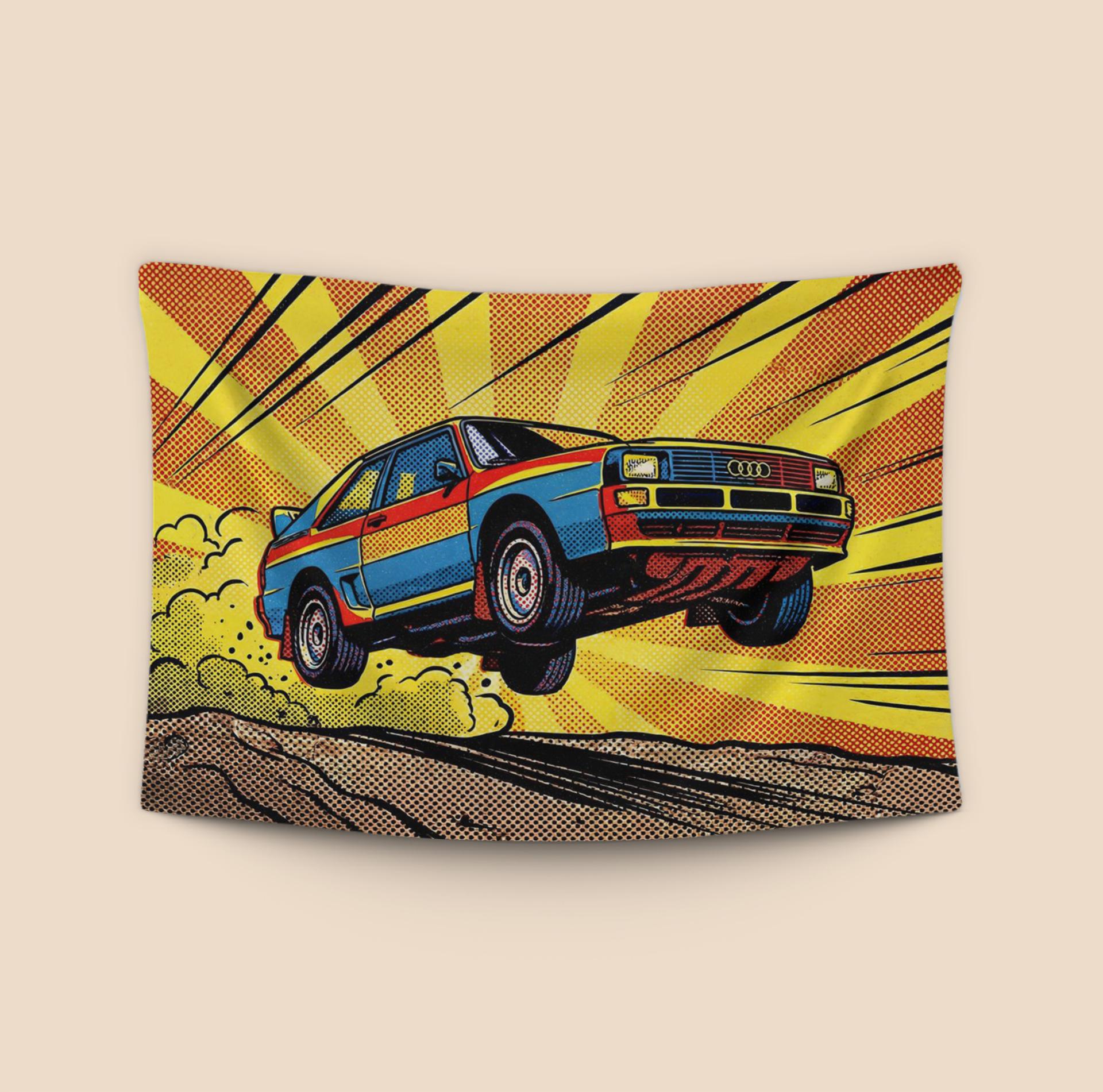 Audi Sport Quattro S1: Pop Art Rally Jump