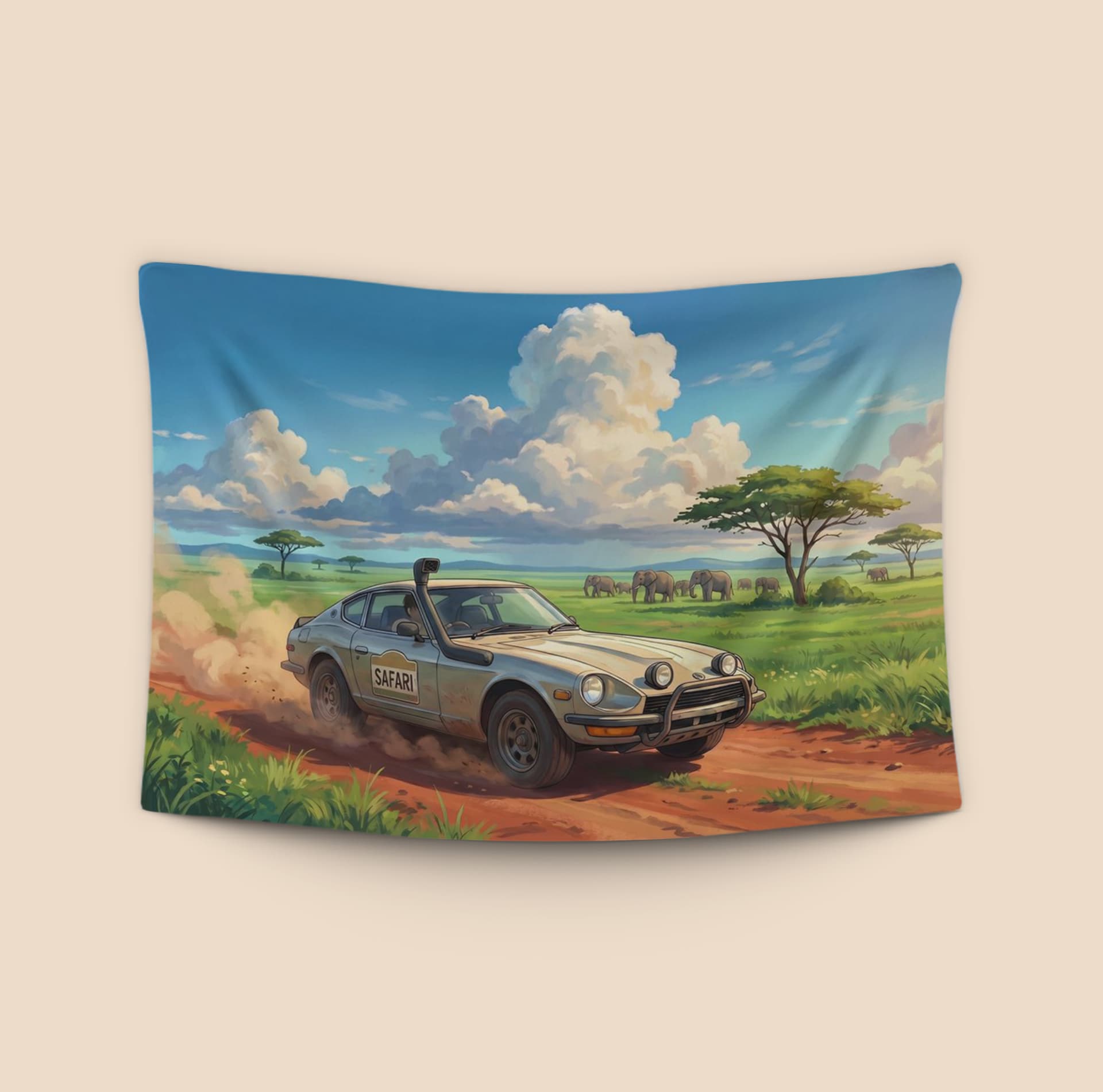 Datsun 240Z Safari Rally Savanna Adventure