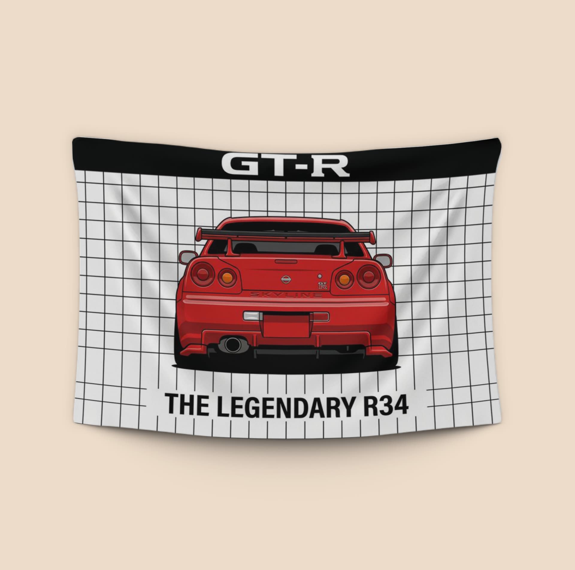 The Legendary R34 GT-R Red Skyline