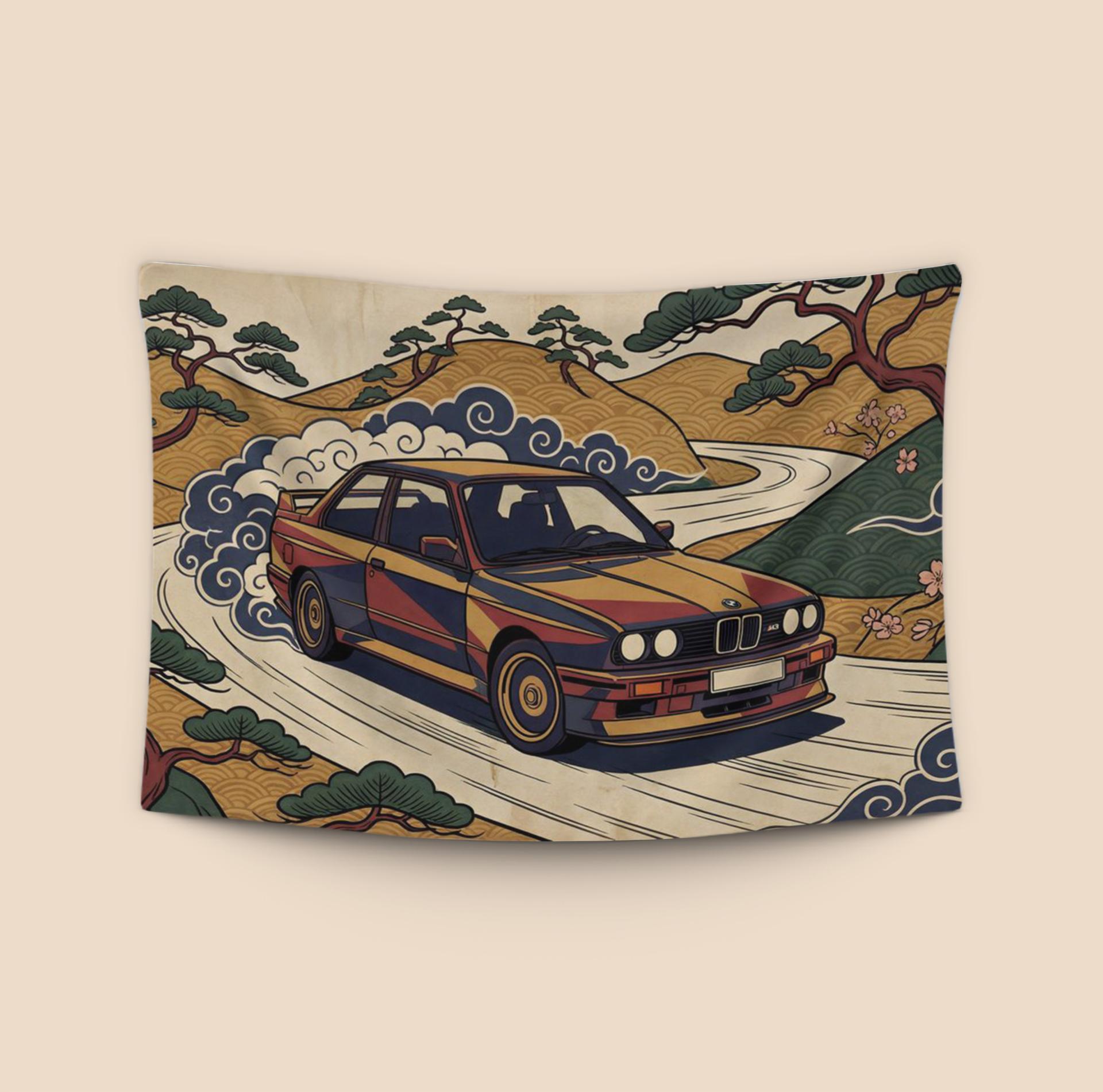 BMW E30 M3: Ukiyo-e Touge Drift