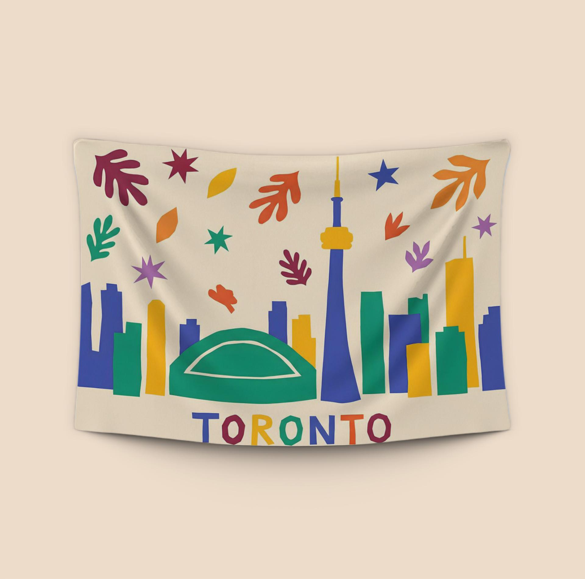 Matisse Style Toronto: CN Tower and Rogers Centre Cutout