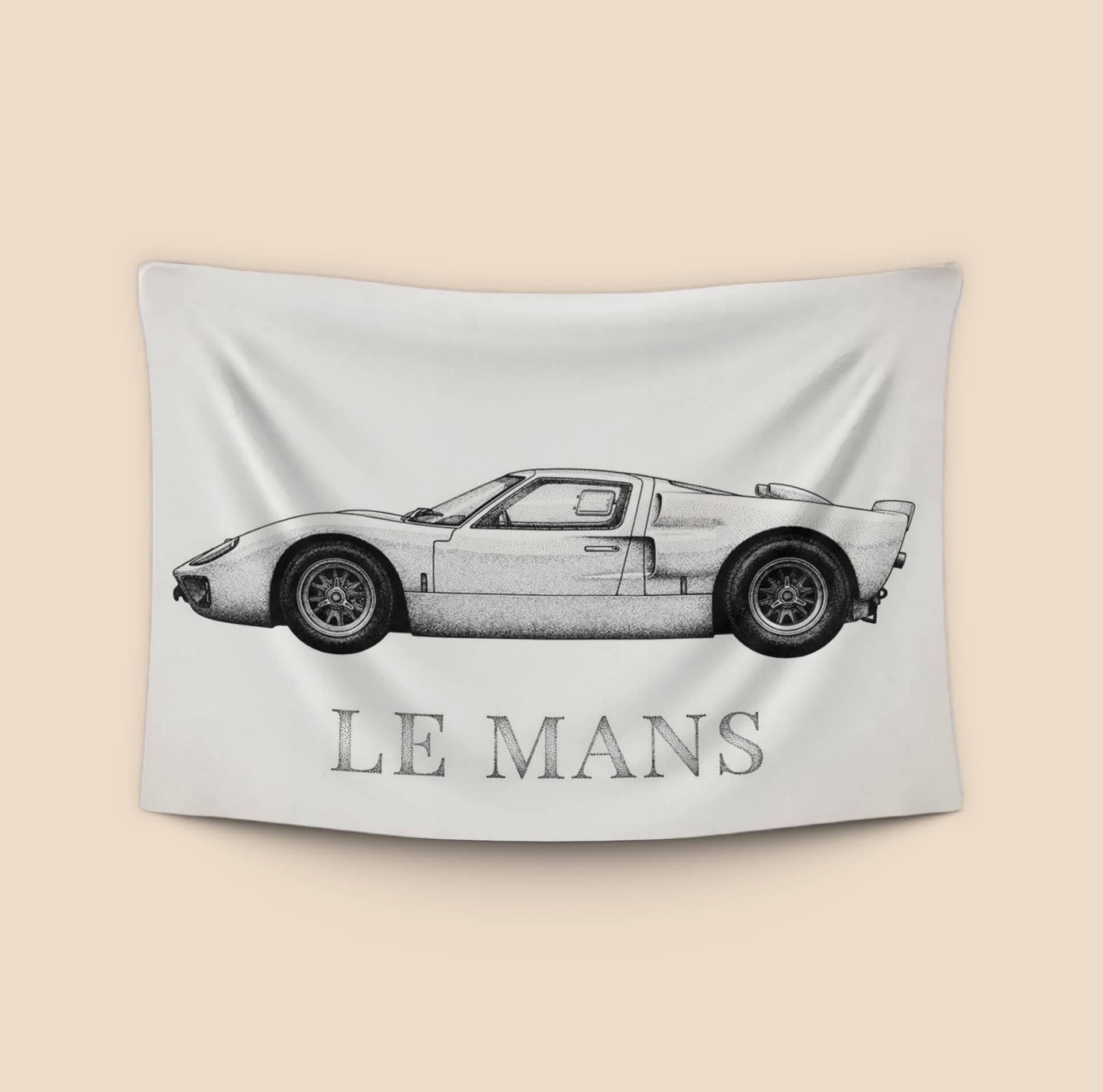 Ford GT40 Le Mans Stipple Art