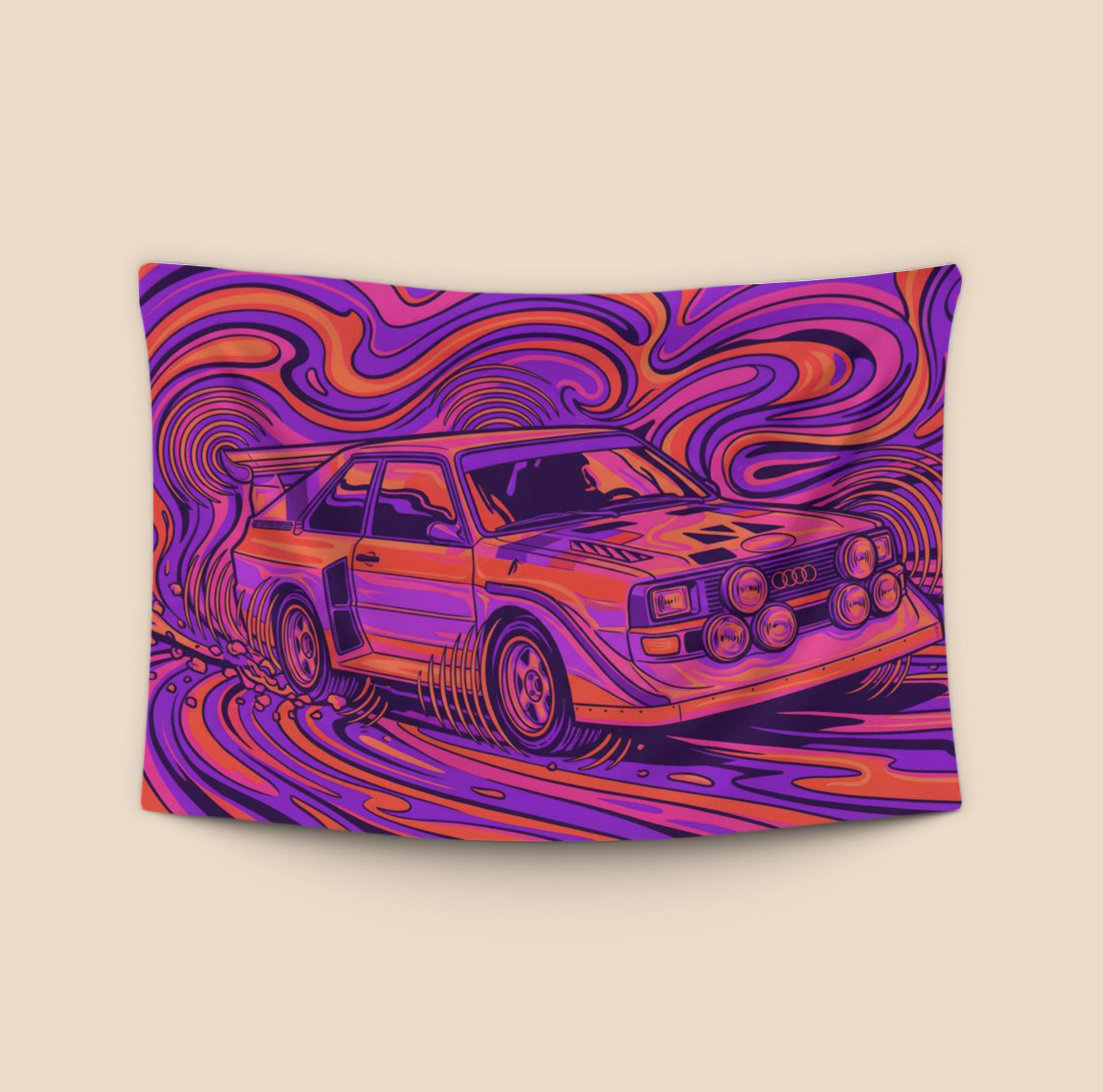 Audi Quattro S1: Psychedelic Rally Pulse