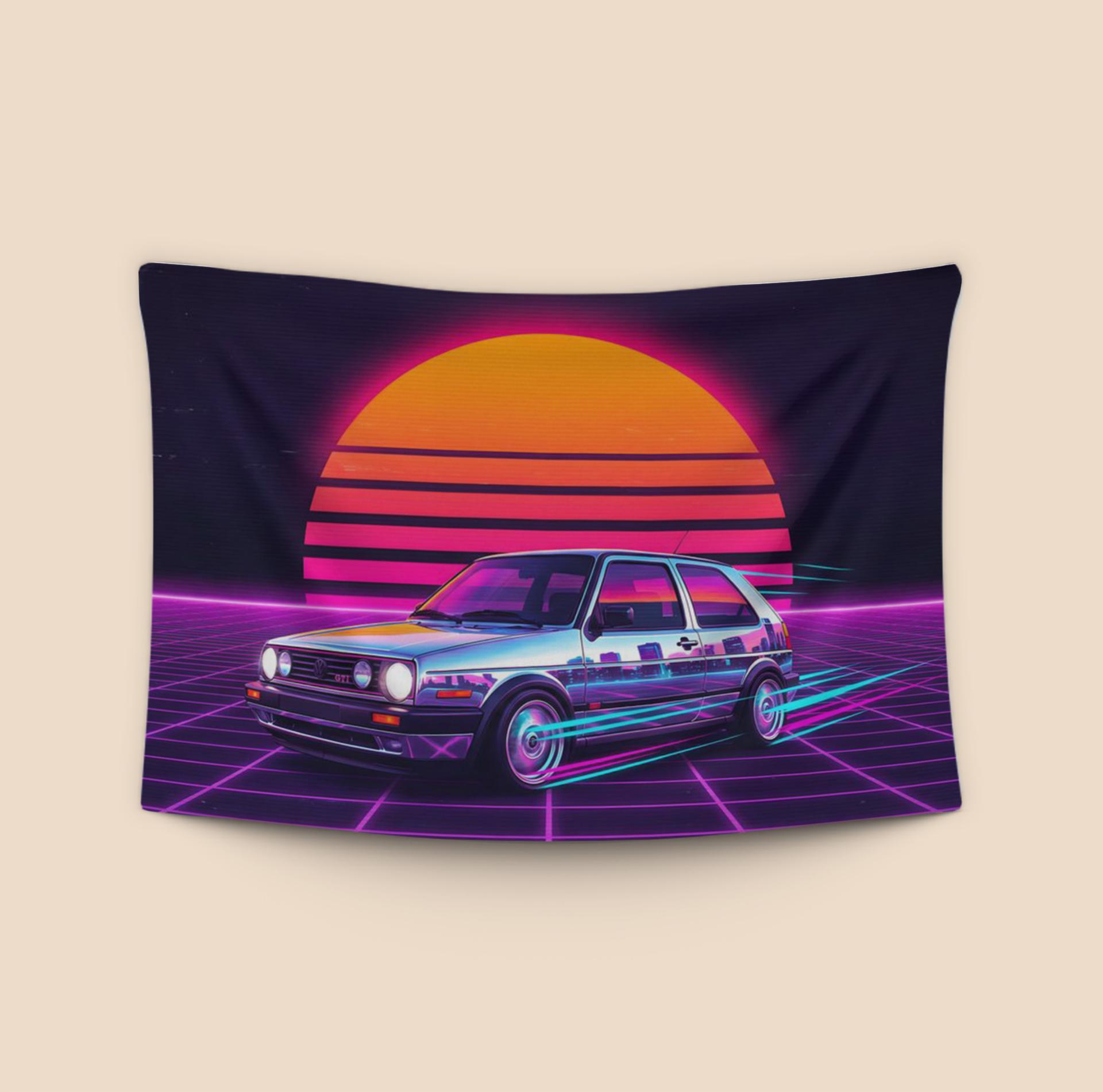 VW Golf Mk2 GTI Synthwave Speedster