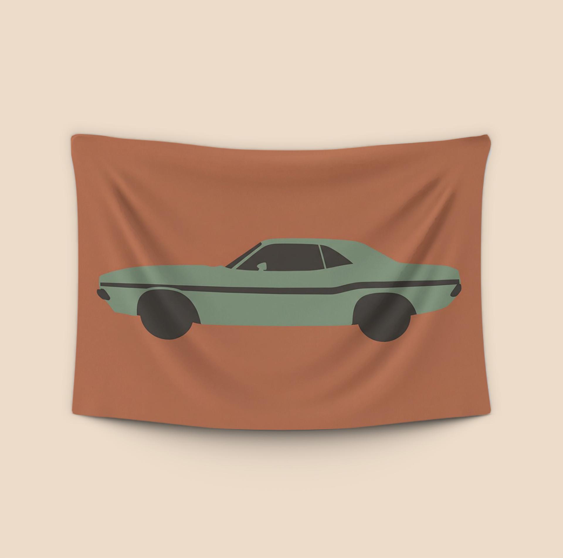 Challenger Silhouette: Minimalist Mopar Style