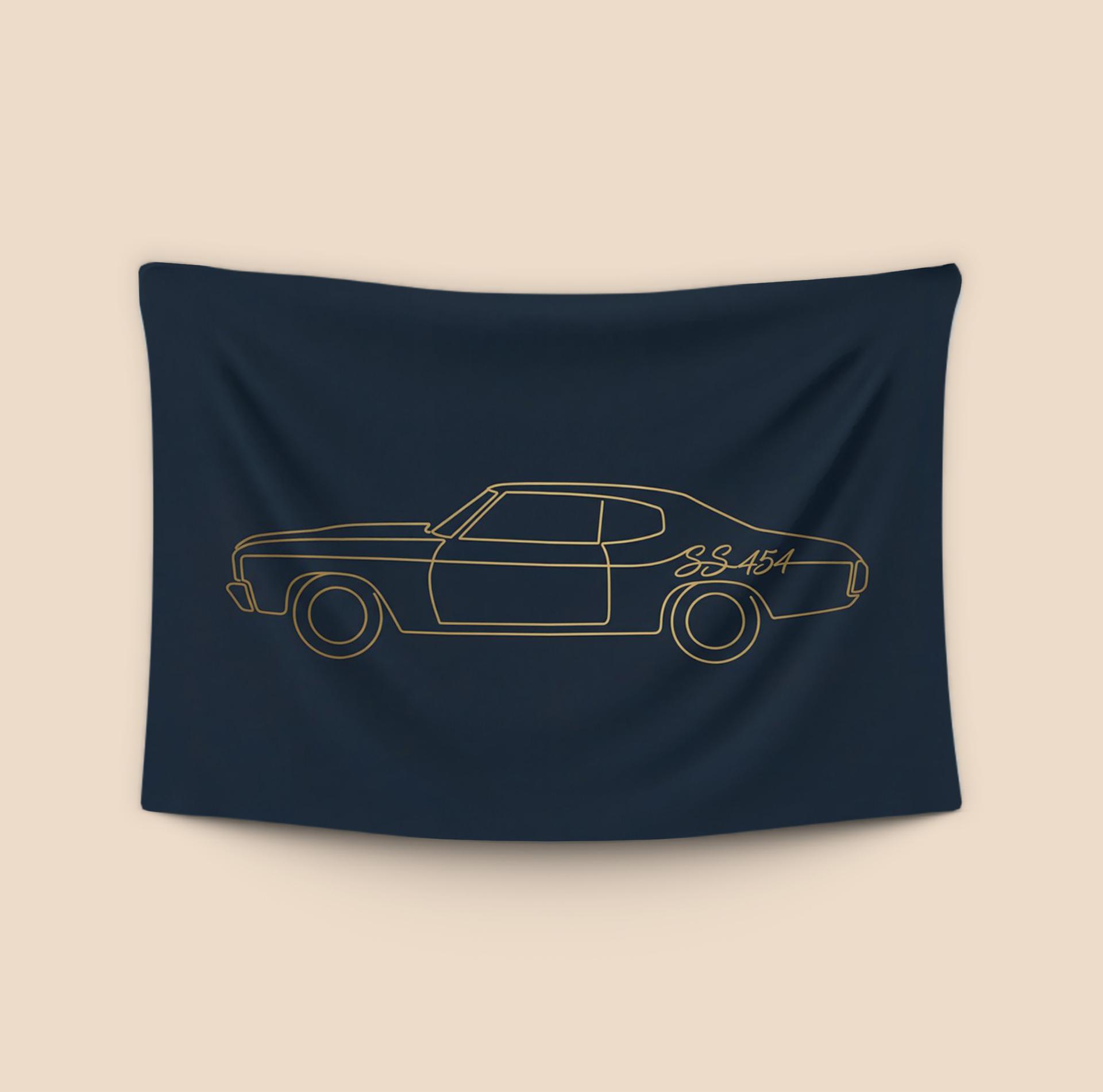 Chevelle SS 454 Golden Line Art