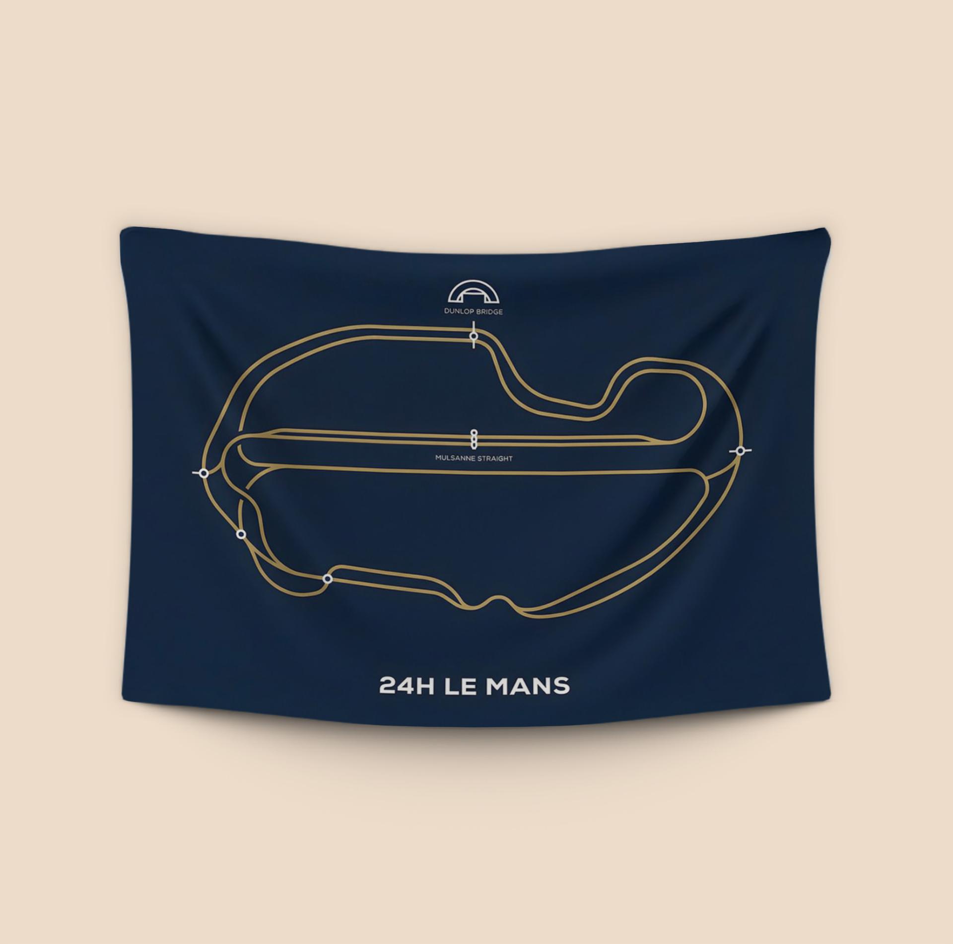 24H Le Mans: Minimalist Sarthe Track Map