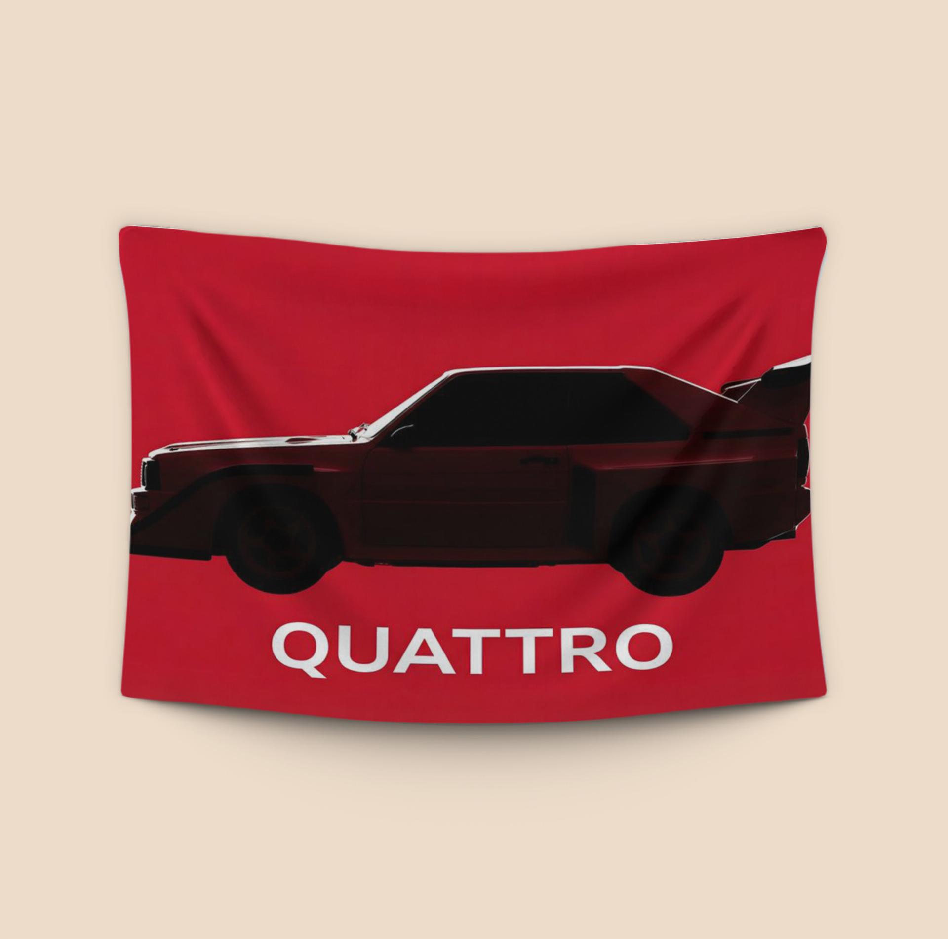 Audi Sport Quattro S1 Red Silhouette