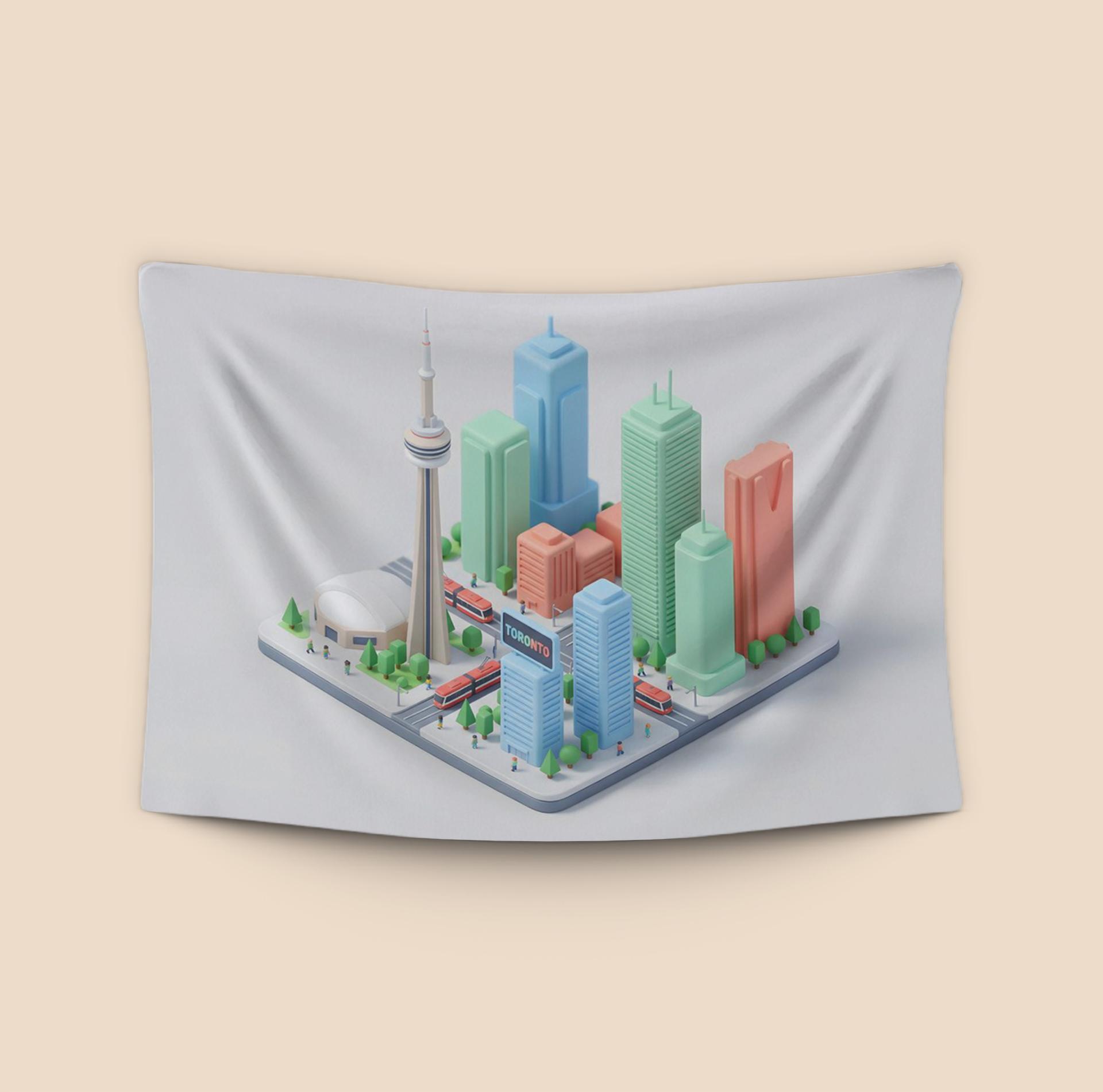 Miniature Metropolis: Toronto Isometric Diorama