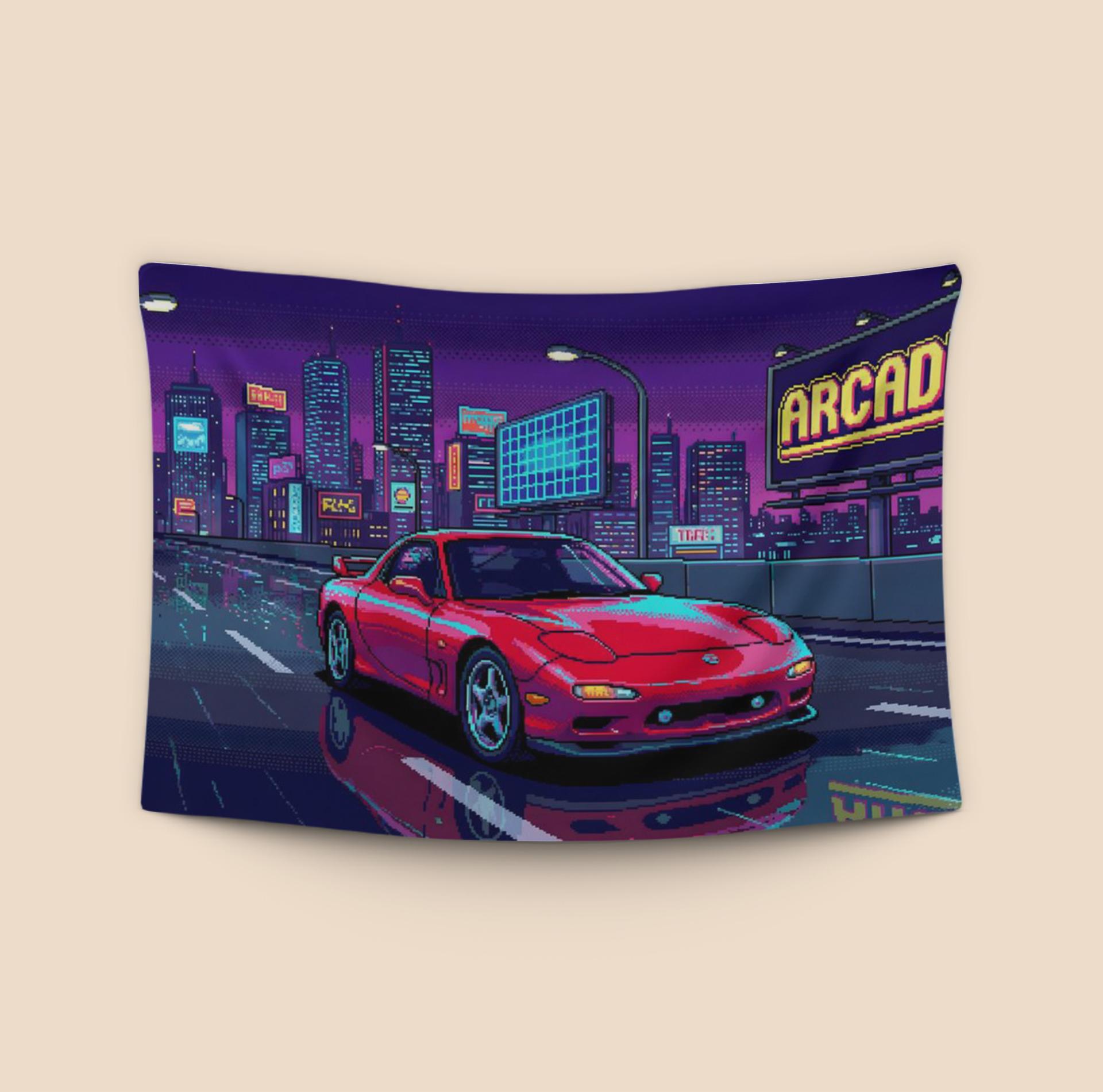 Arcade Night: RX-7 Pixel Cruise