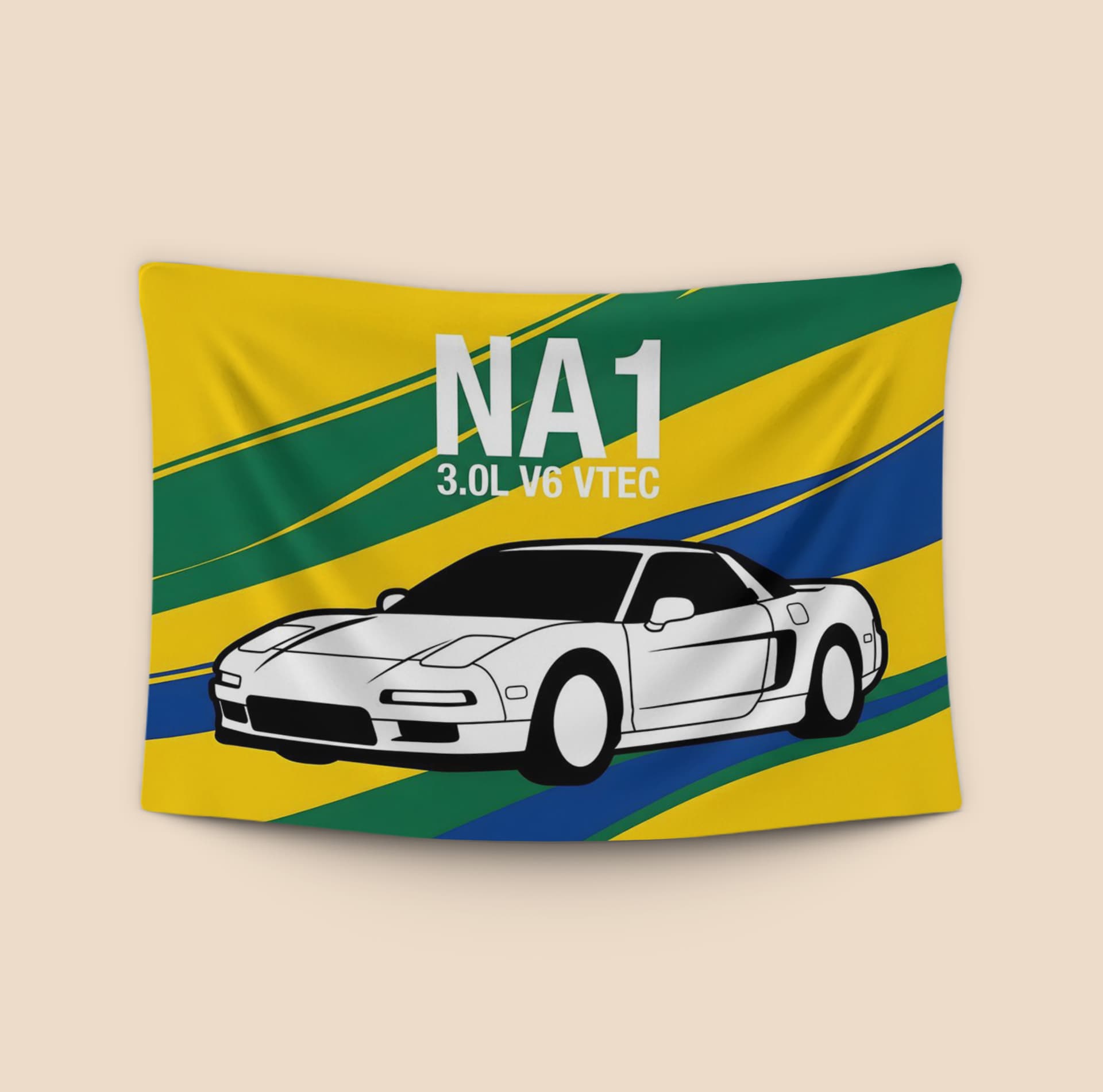 Legend of the Senna Era: Honda NSX NA1 VTEC Illustration
