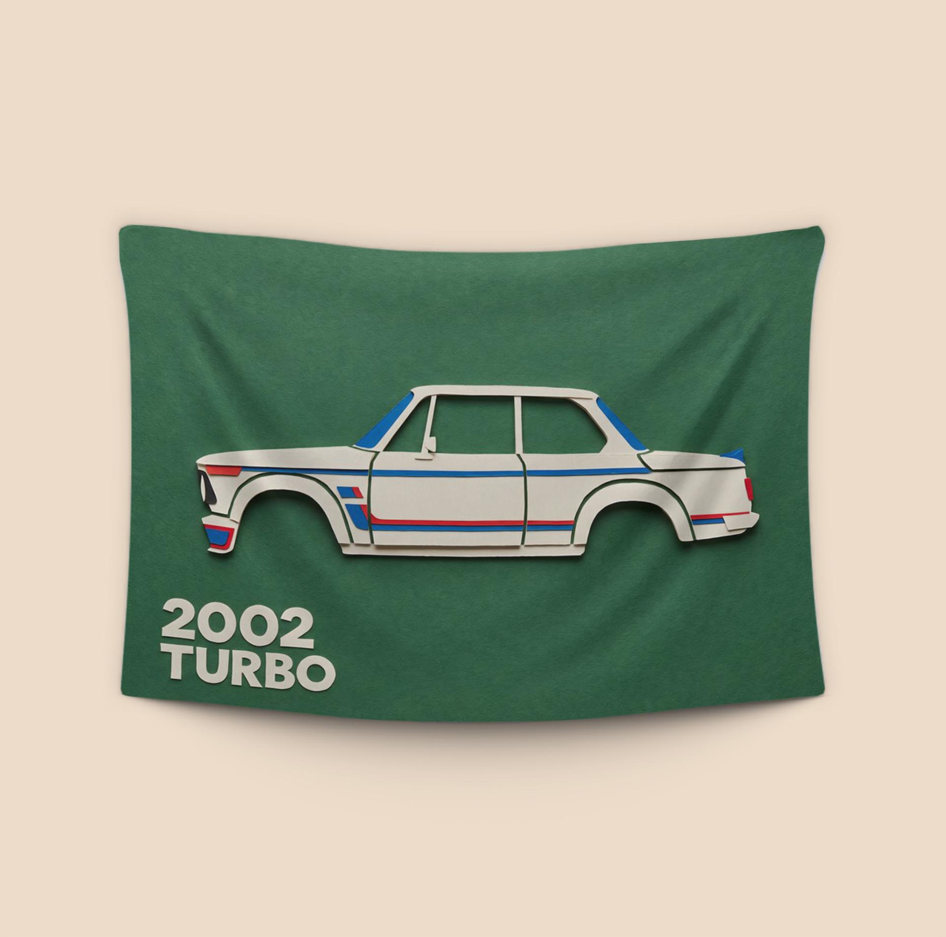 BMW 2002 Turbo Paper Cutout
