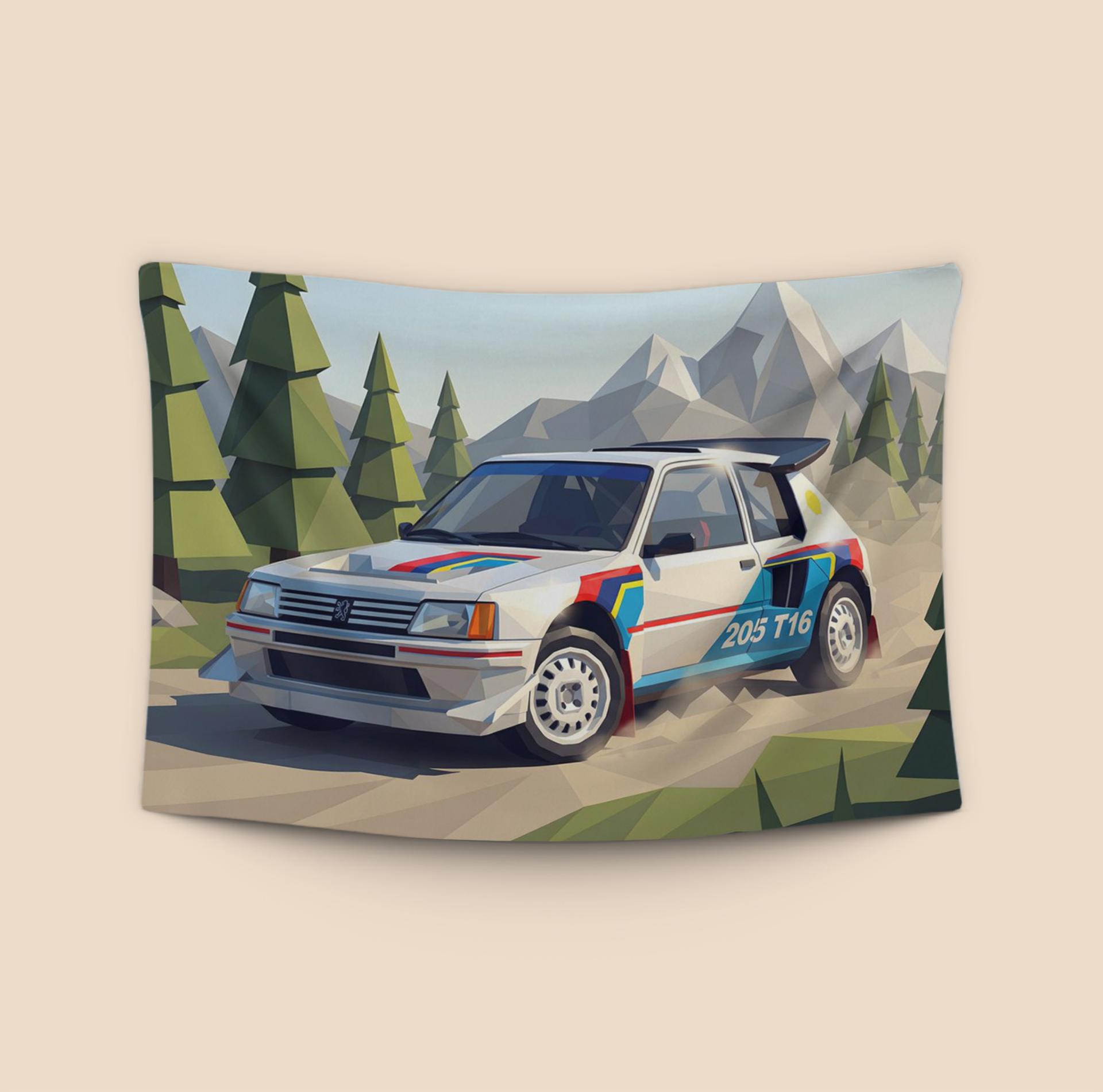 Peugeot 205 T16 Low-Poly Rally Legend