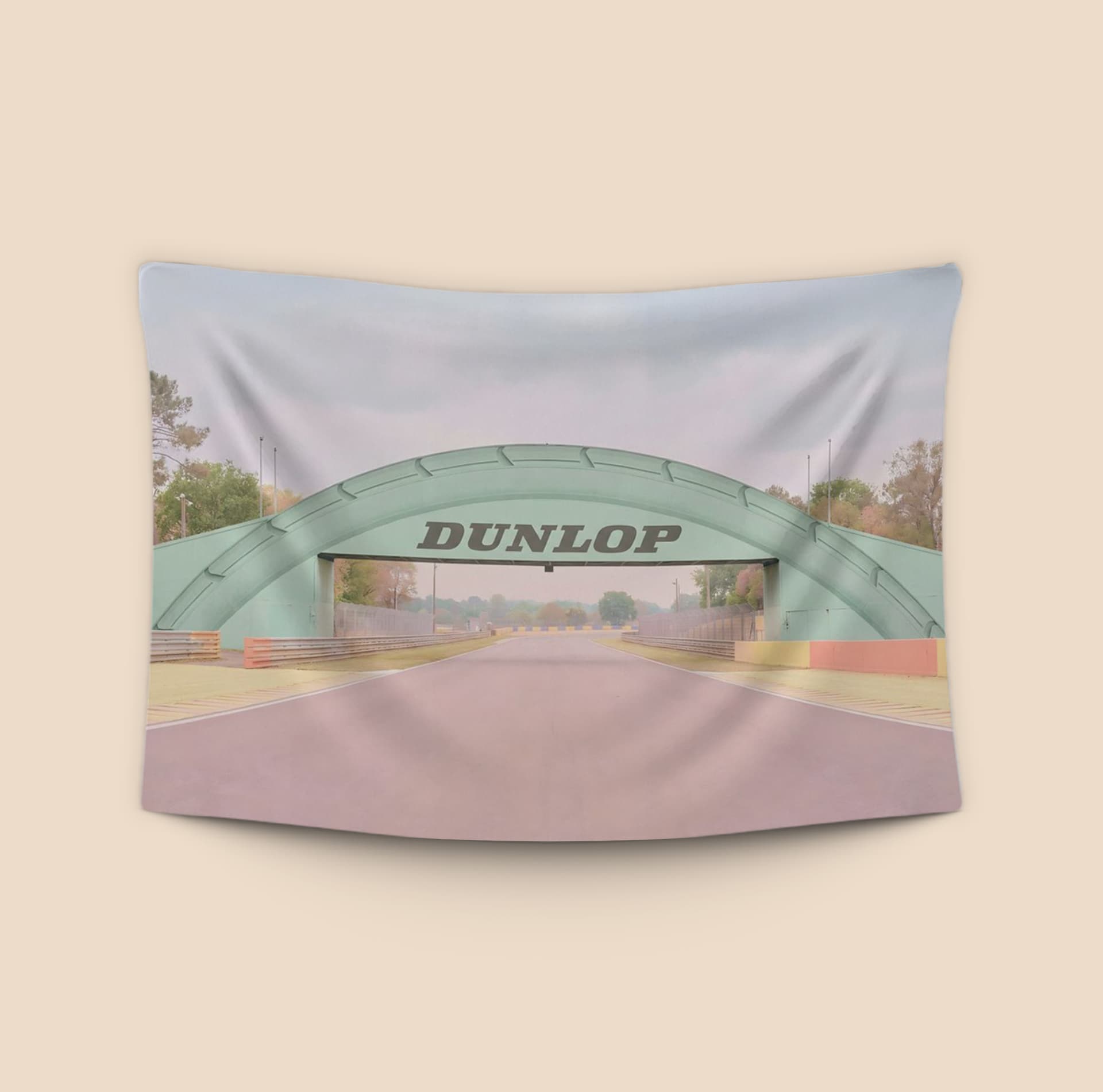 Pastel Serenity: The Dunlop Bridge at Le Mans