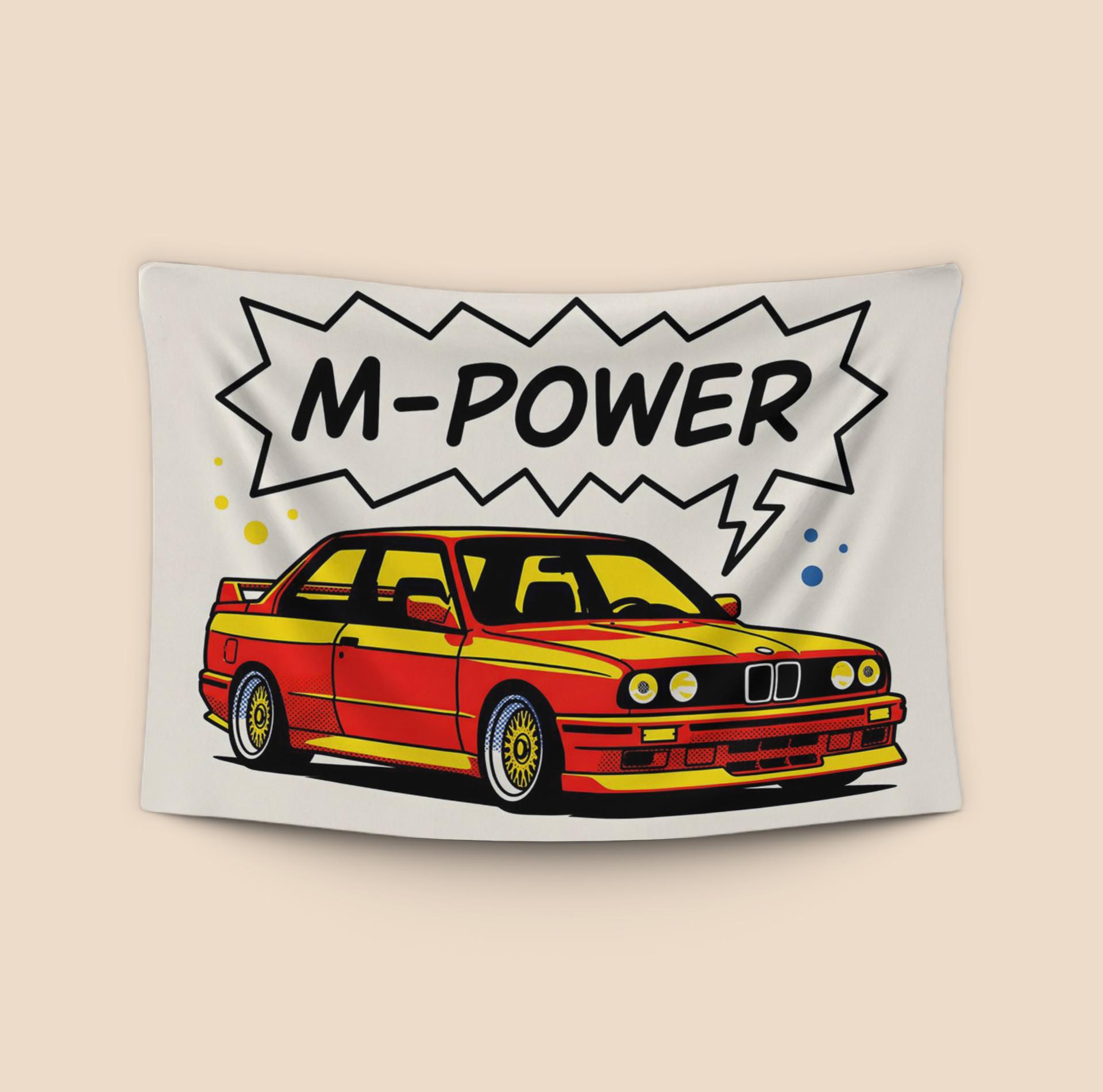 BMW E30 M3: M-Power Comic Pop Art