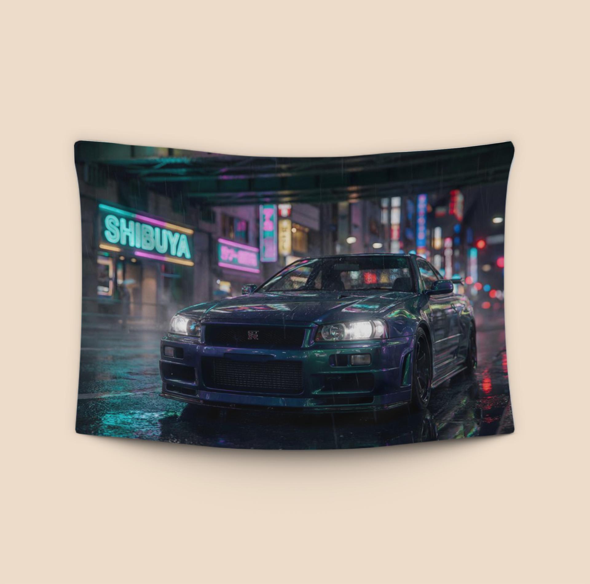Midnight in Shibuya Skyline R34