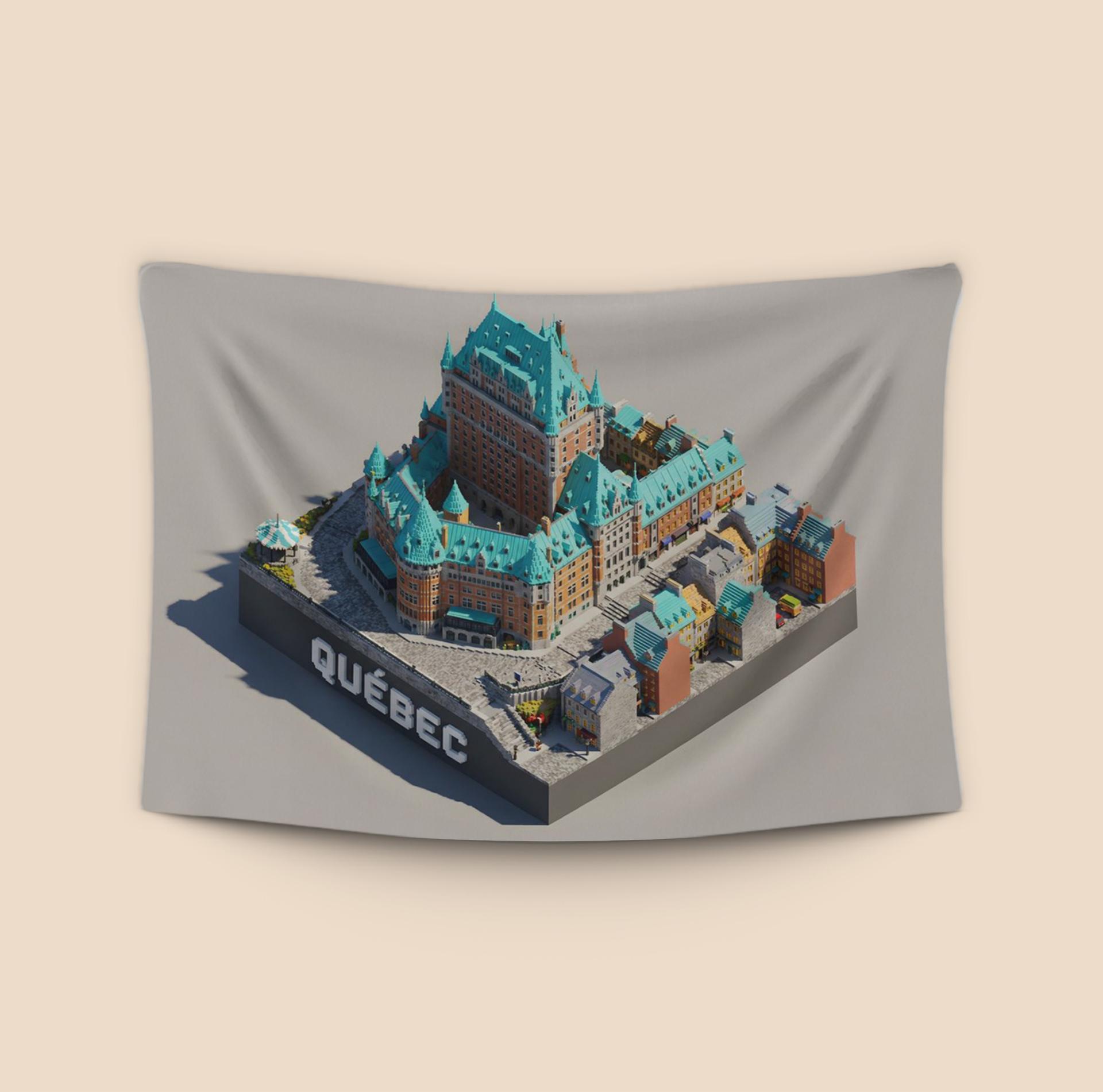 Voxel Quebec: Le Château Frontenac Diorama