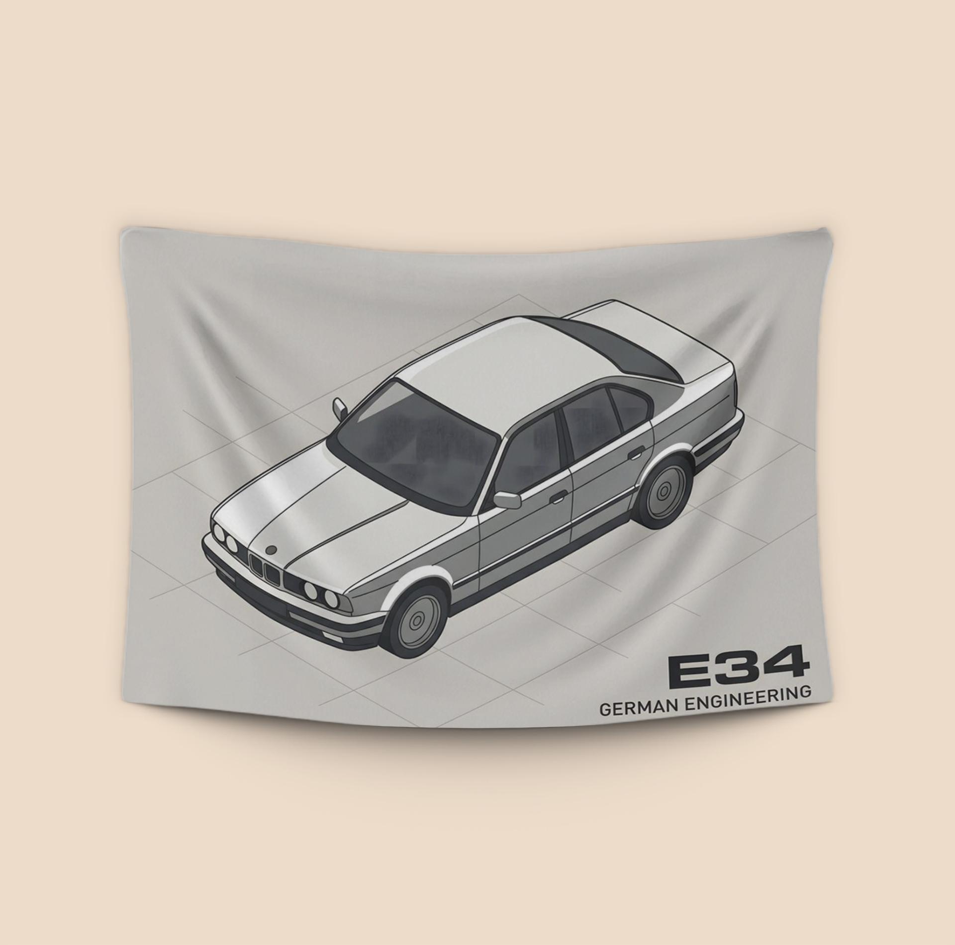 BMW E34 Isometric German Engineering