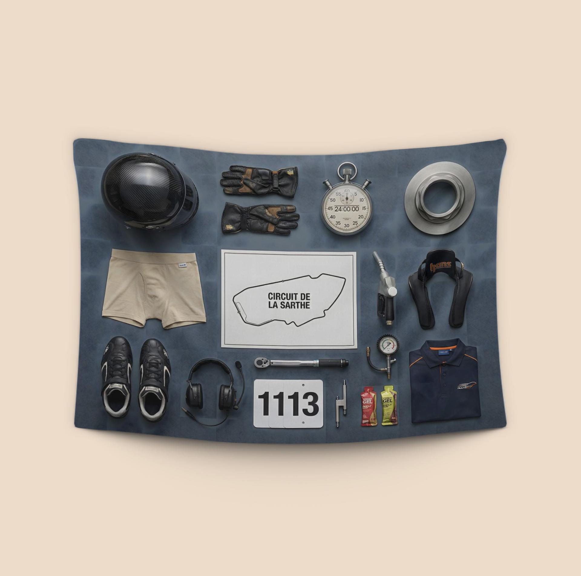 Sarthe Essentials: 24h Le Mans Racing Gear Knolling