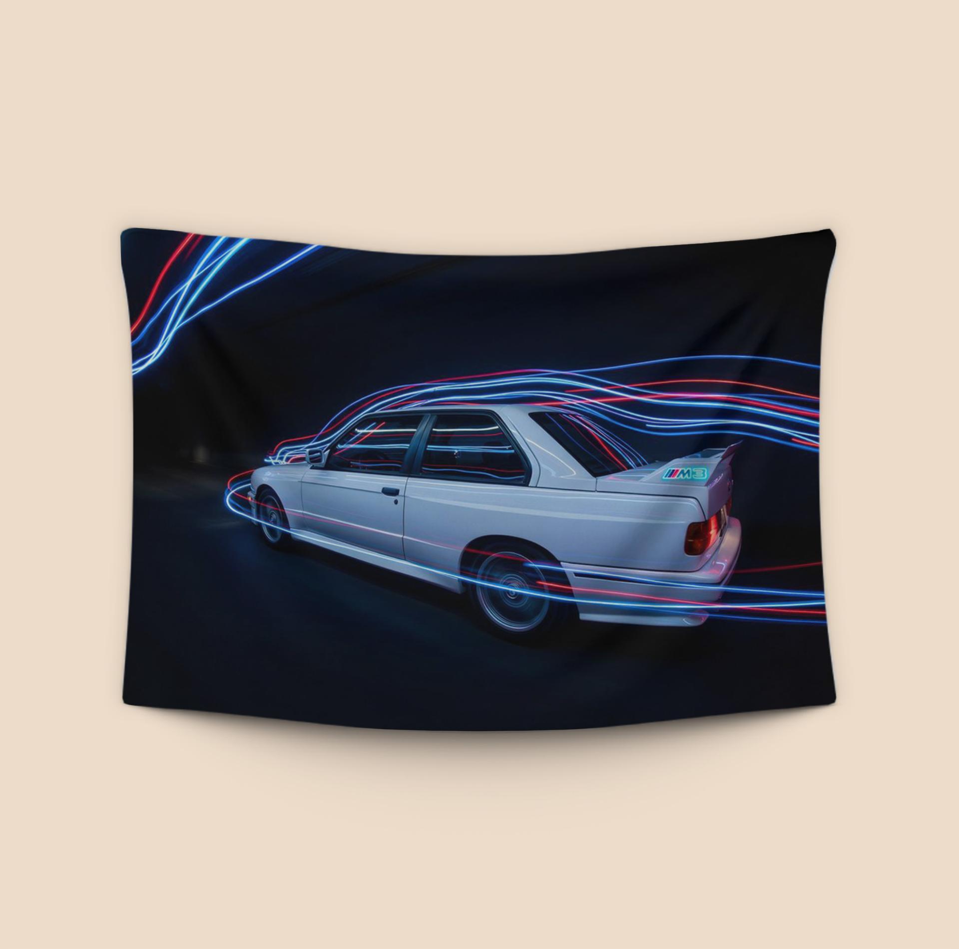 Neon Velocity: BMW E30 M3 Light Painting