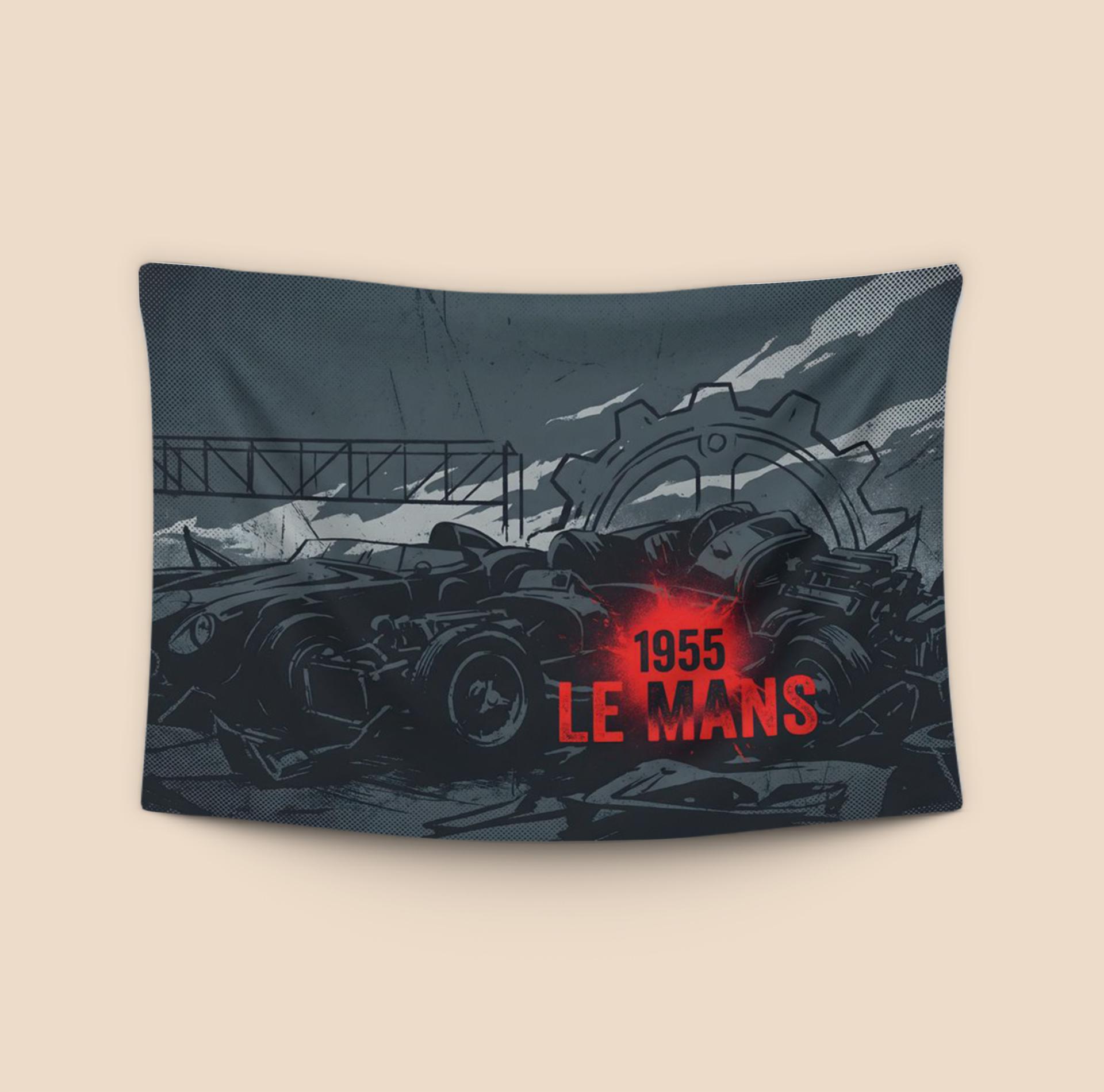 1955 Le Mans Tragedy Graphic Illustration