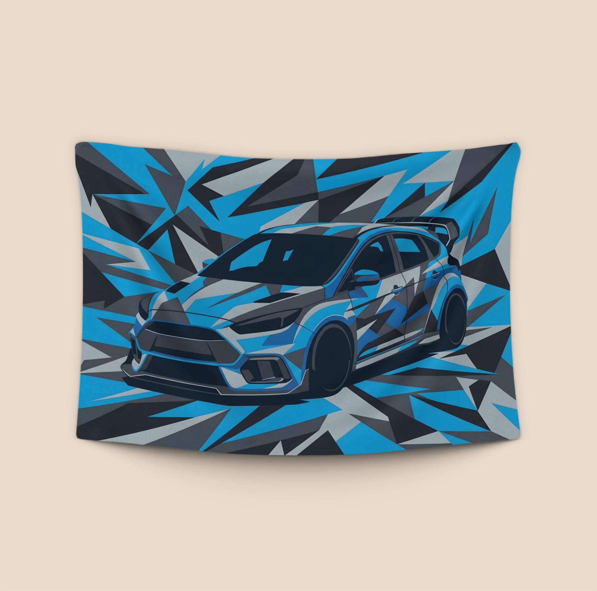 Ford Focus RS Shattered Blue Camo