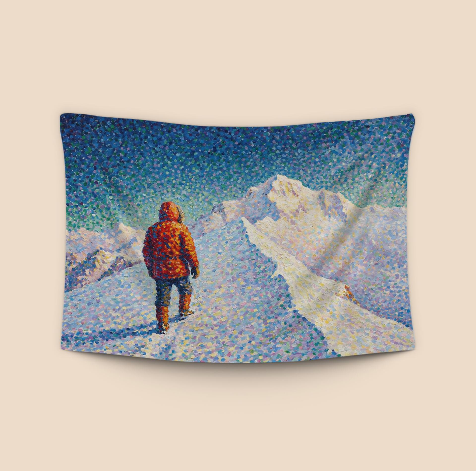 The High Ridge: Pointillist Alpine Journey