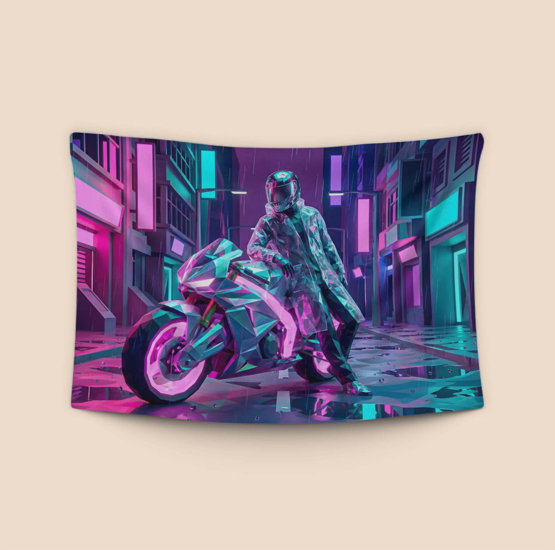 Crystalline Neon Rider