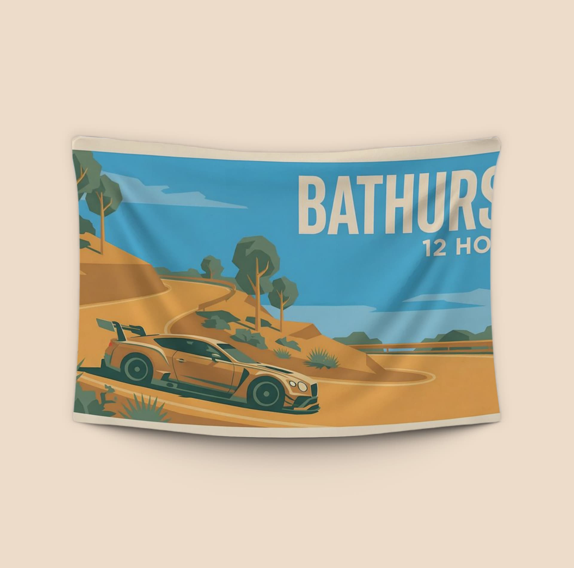 Bathurst 12 Hour Bentley Continental GT3 Travel Poster