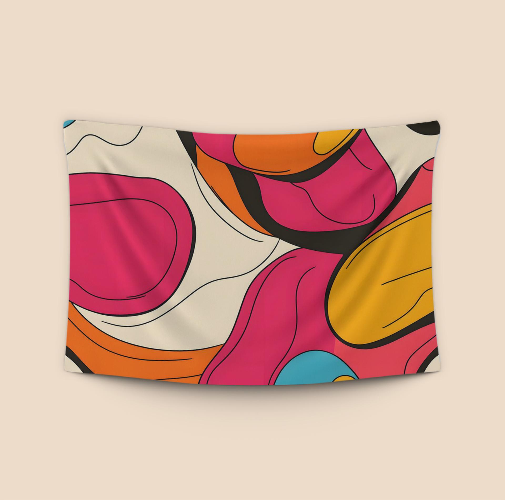 Groovy Retro Fluid Shapes