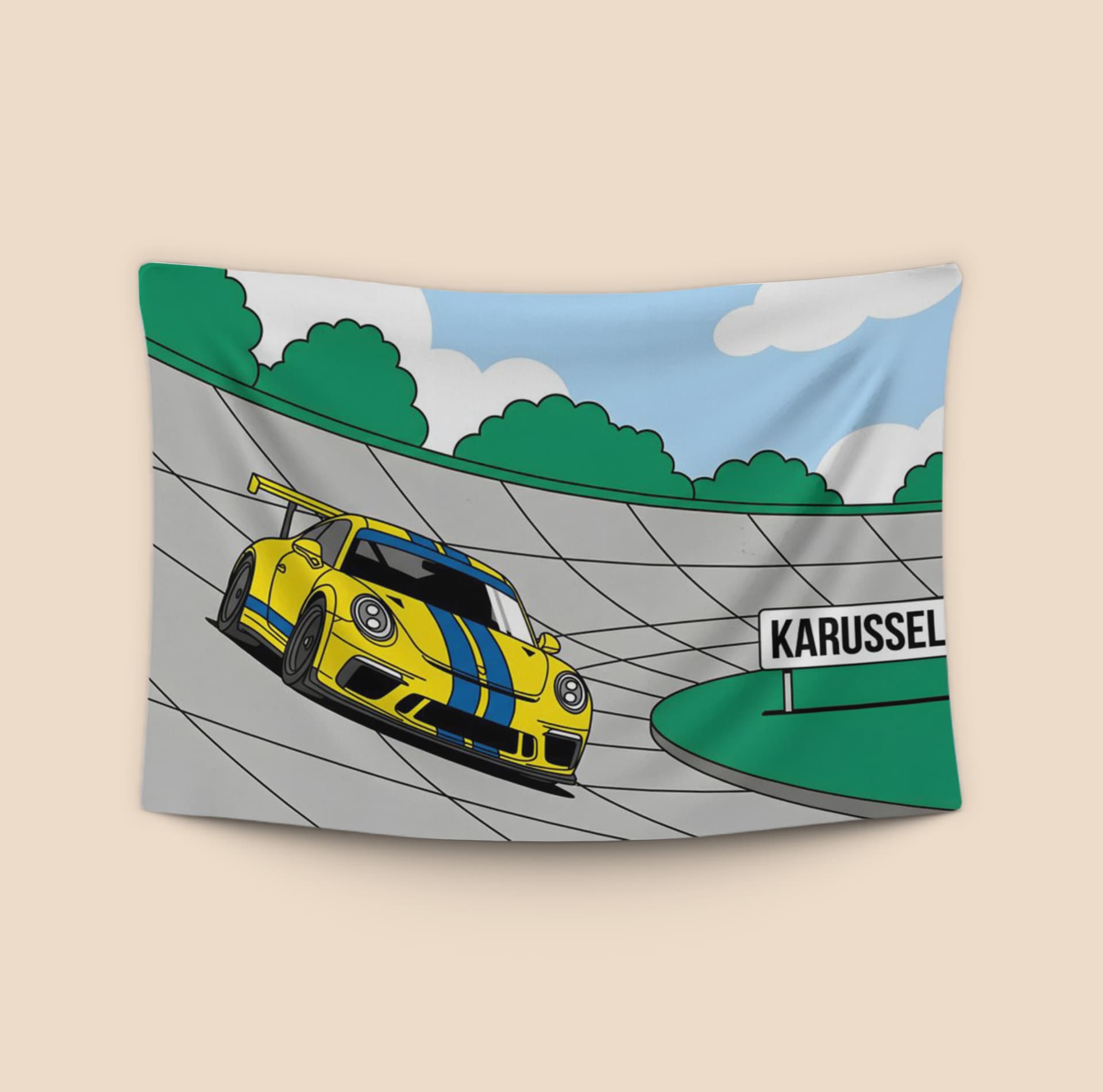 Porsche 911 GT3 RS Karussell Ligne Claire Art