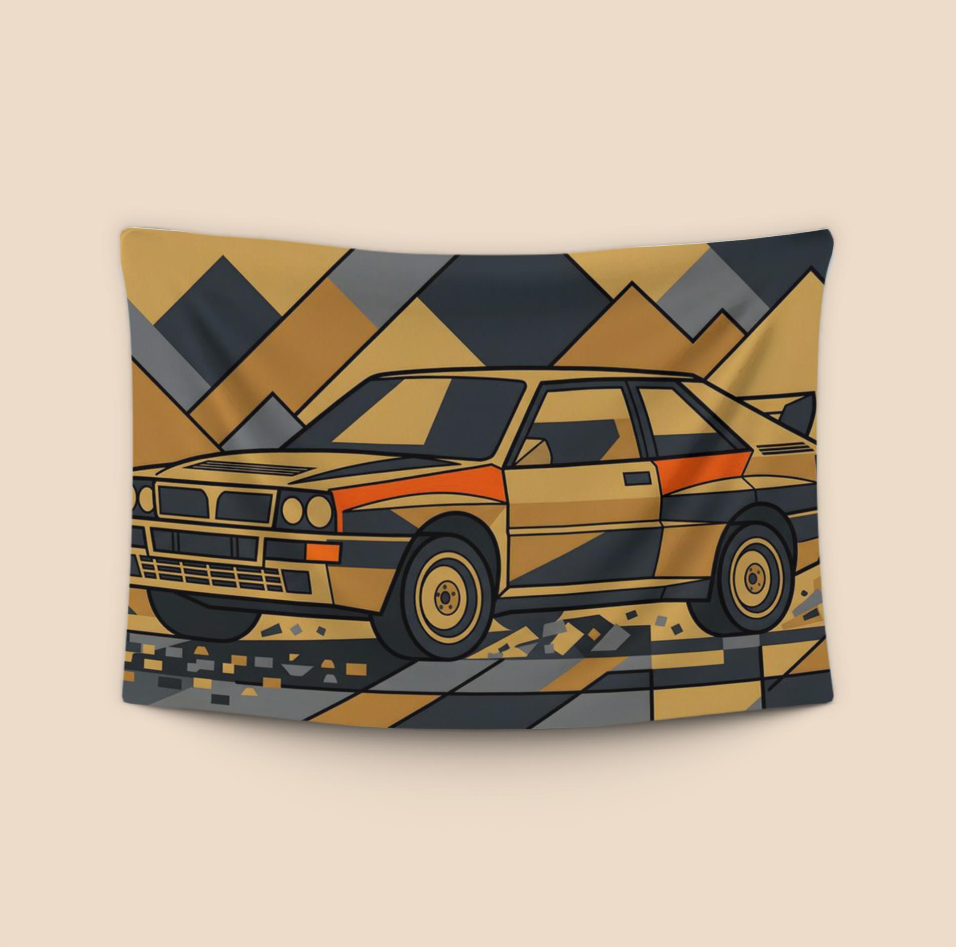 Lancia Delta Integrale: Geometric Mountain Rally
