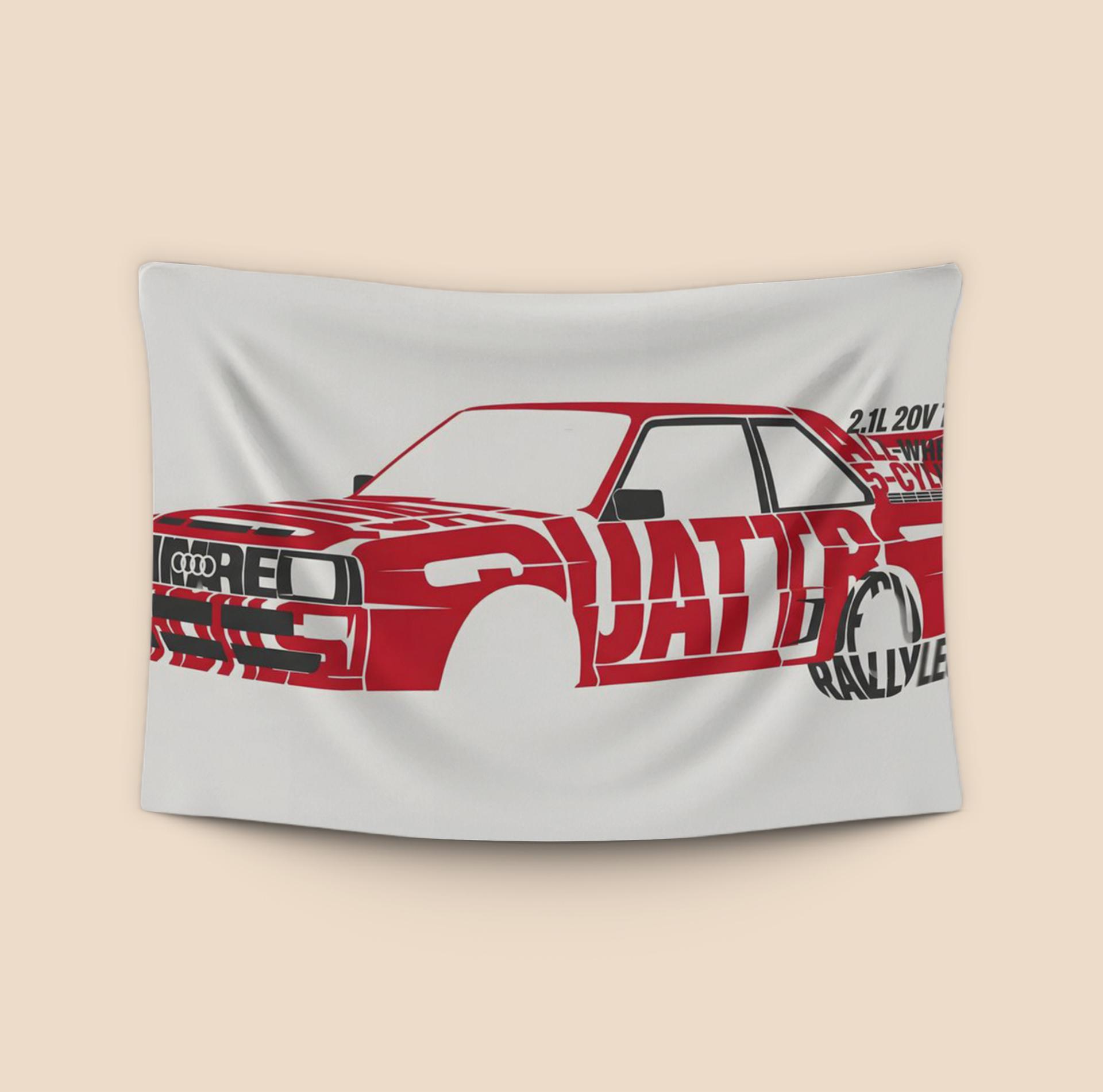 Audi Quattro Typography Legend