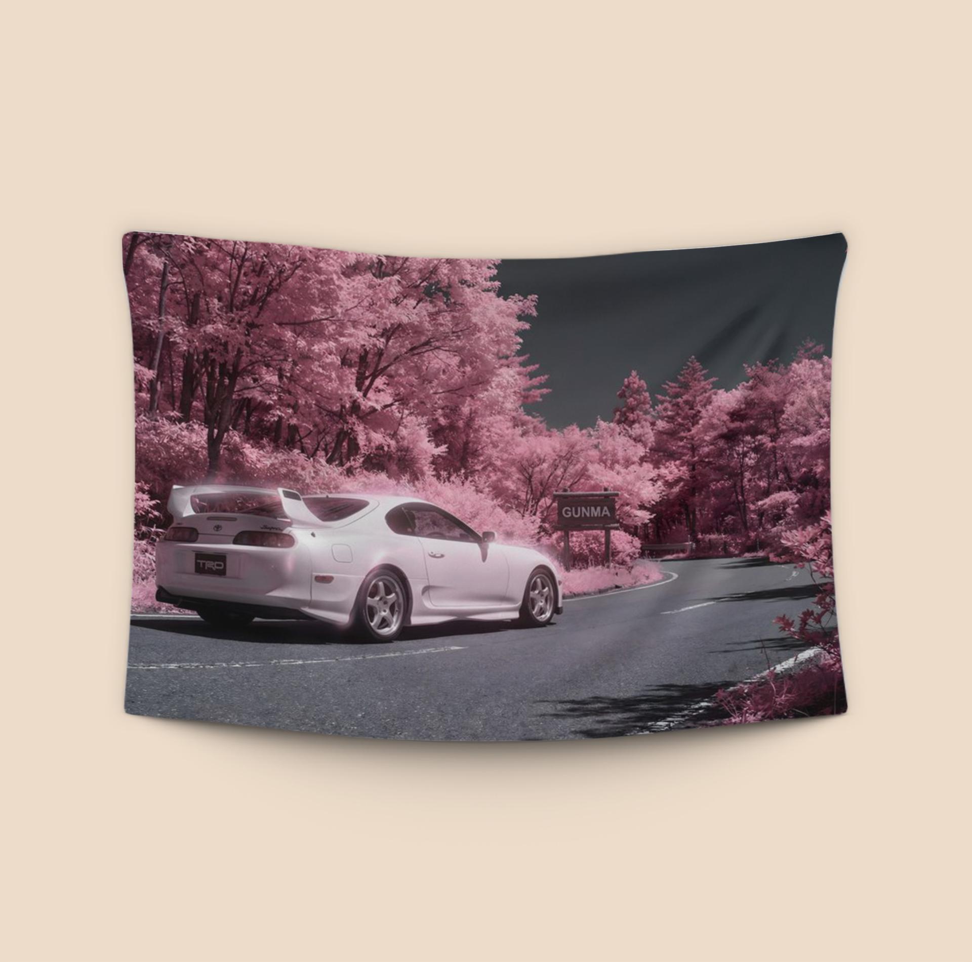 Pink Echo: TRD Supra in Gunma