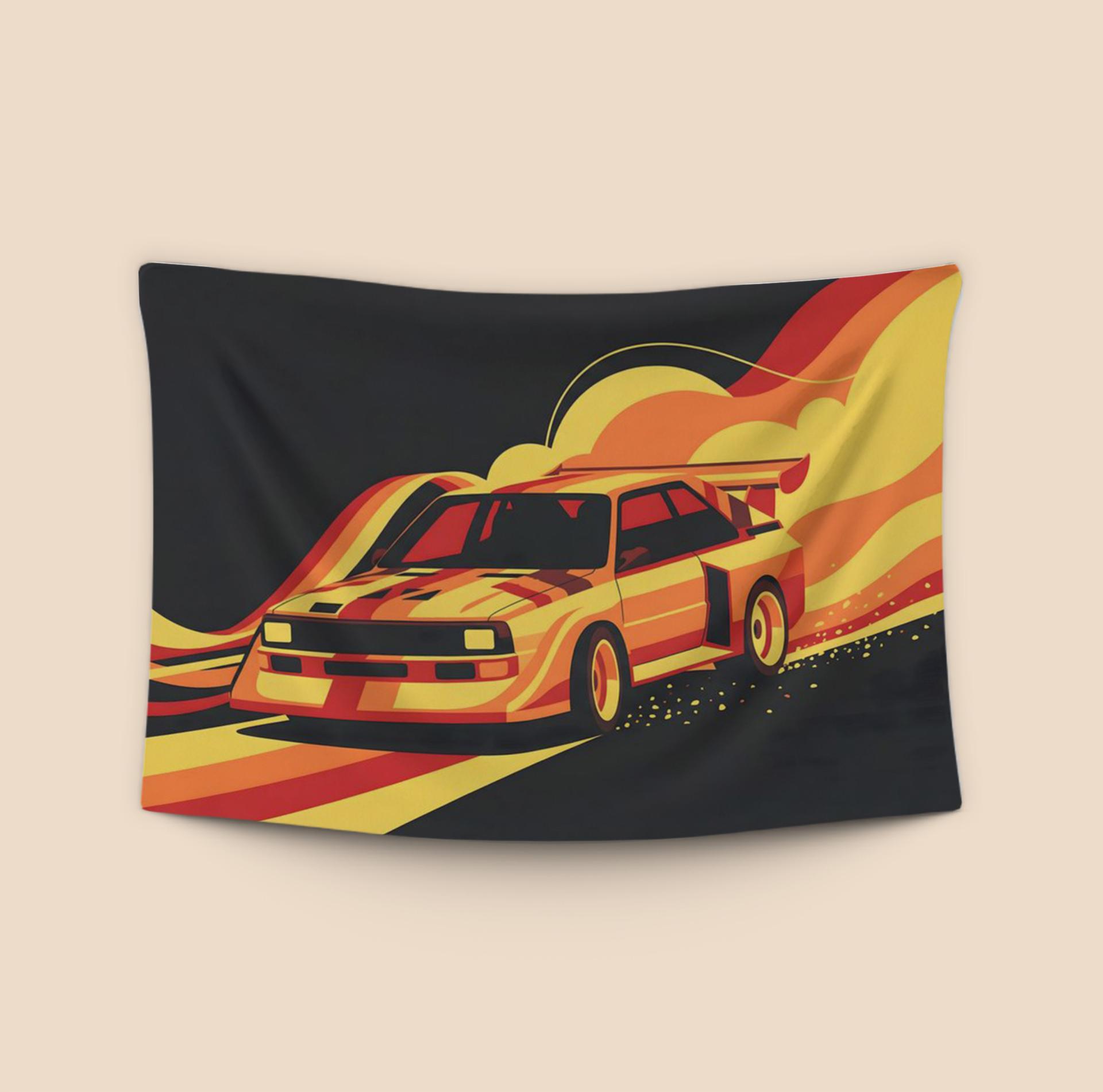 Audi Quattro S1: Retro Graphic Surge