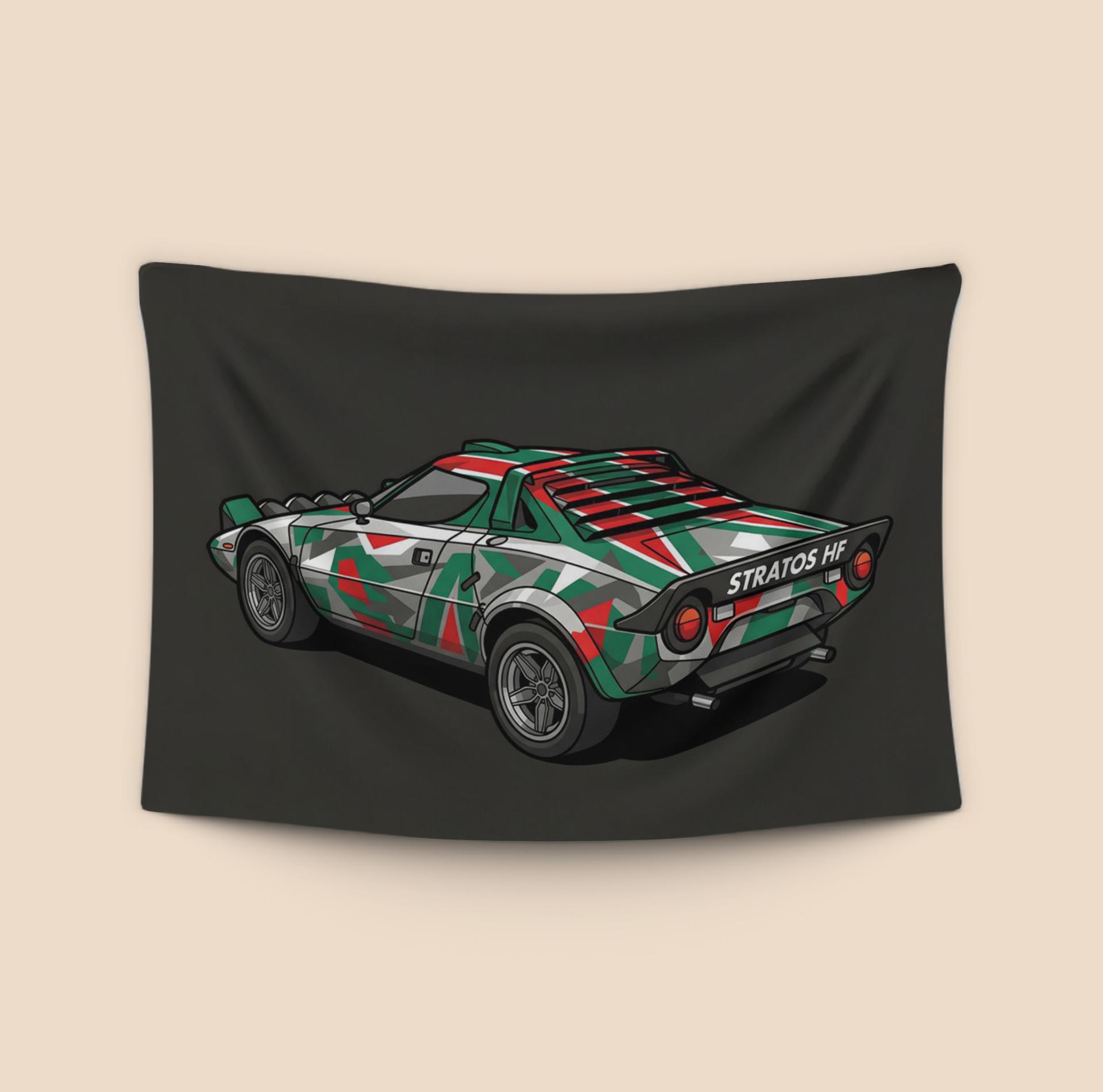 Geometric Wedge: Lancia Stratos HF Modern Alitalia Concept