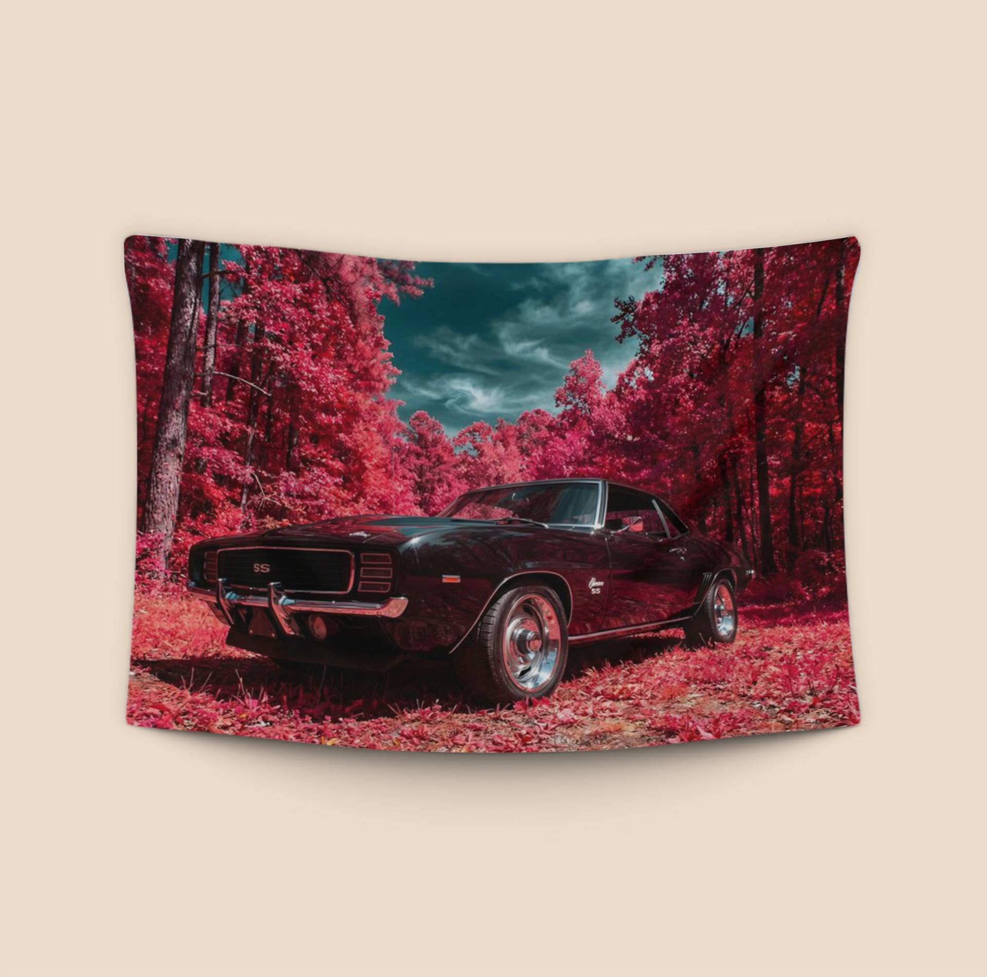 Infrared Muscle: 1969 Camaro SS in Crimson Forest