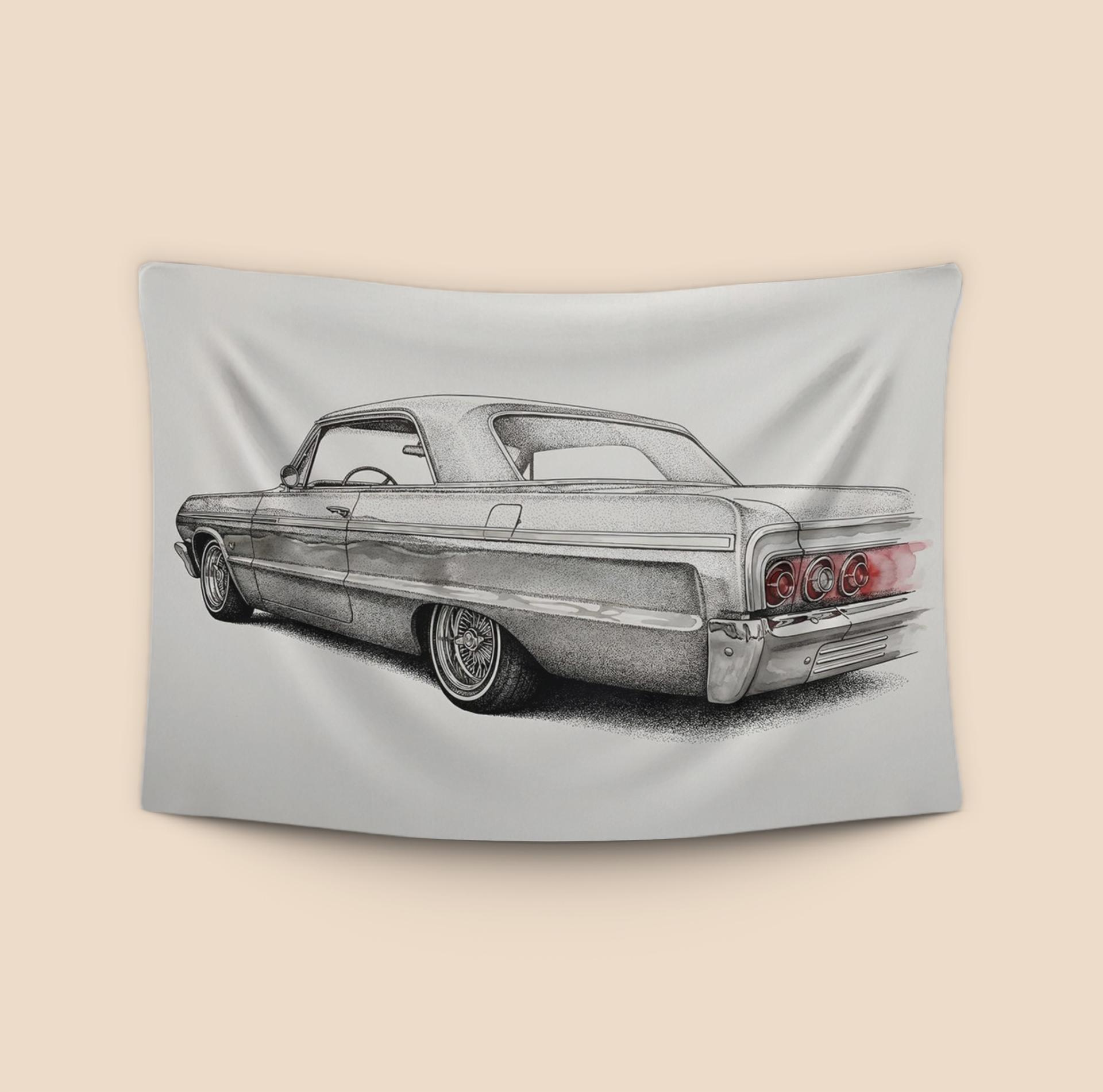 Stippled '64 Impala Reflection