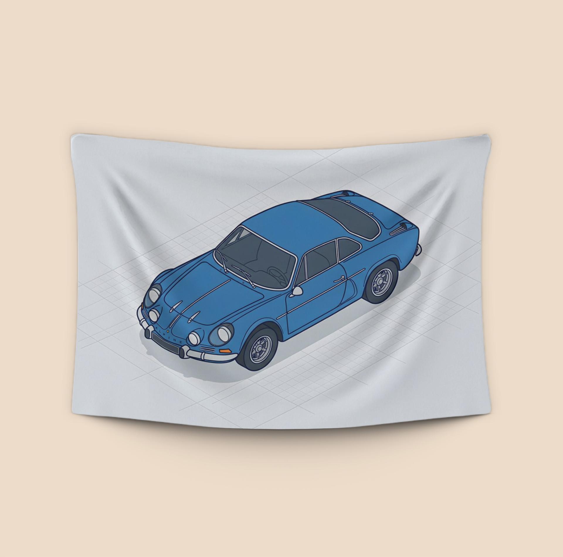 Alpine A110 Isometric Illustration