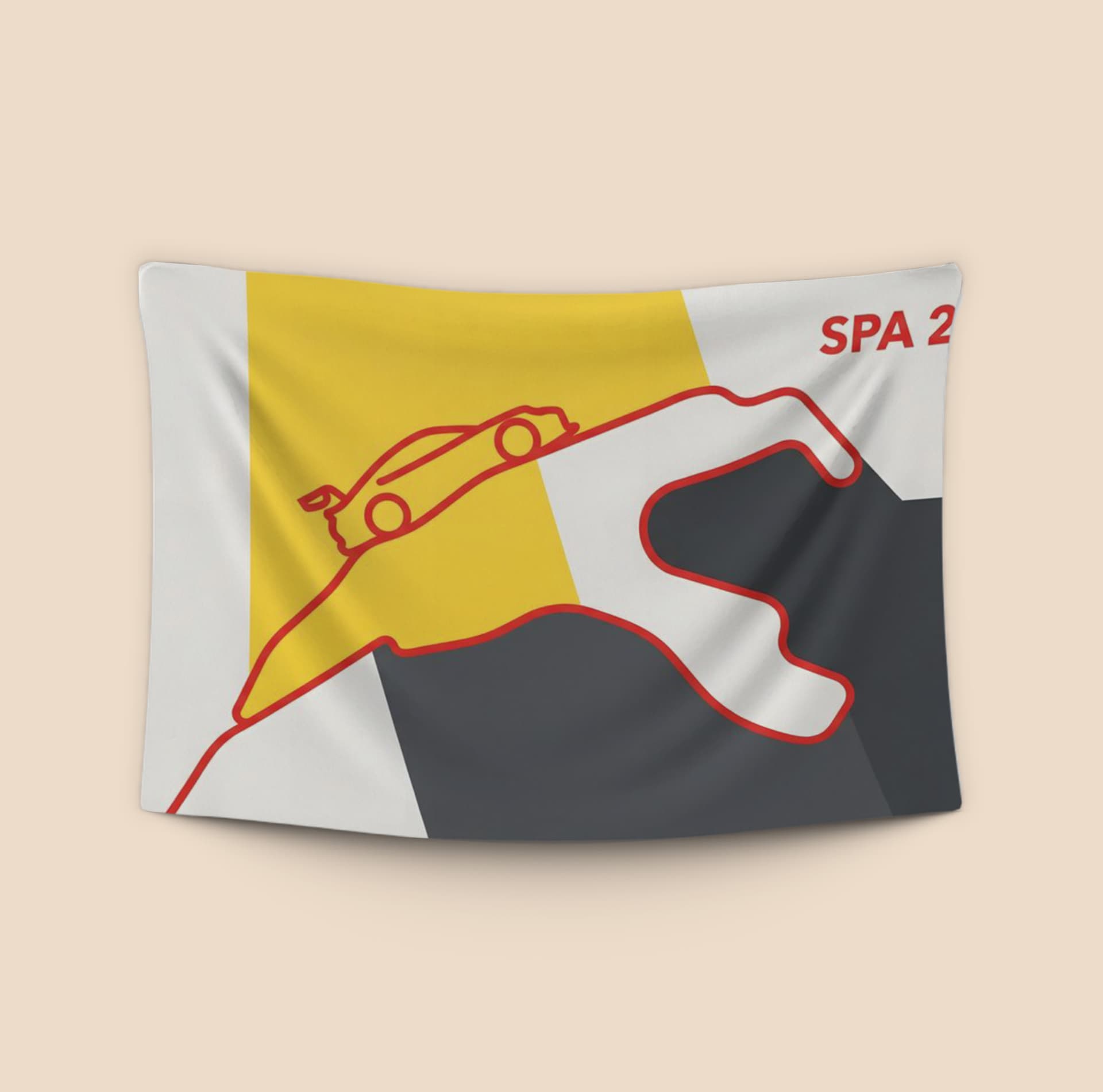 Spa 24H Raidillon Minimalist Track Illustration