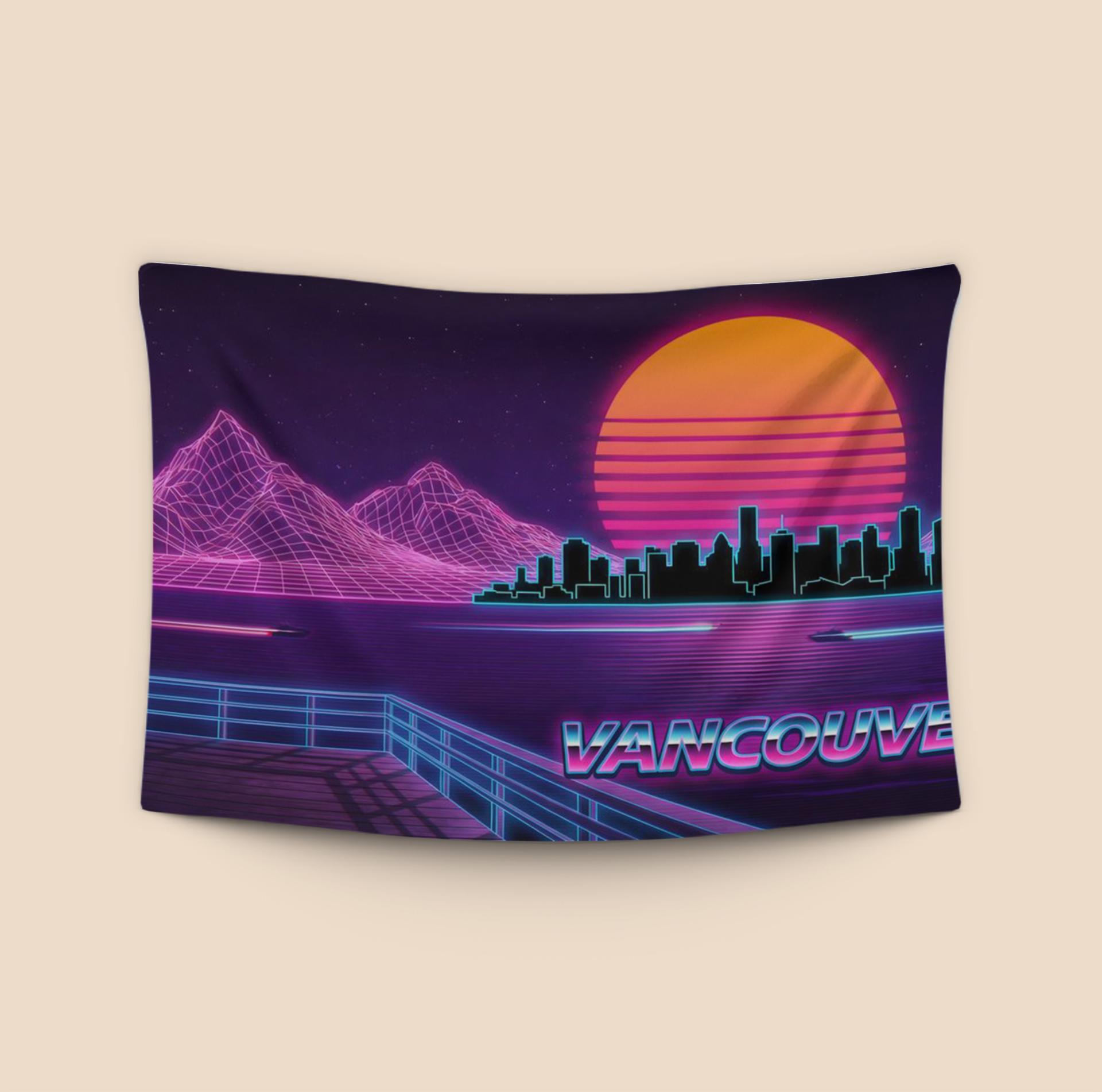 Neon Horizon: Vancouver Synthwave Skyline